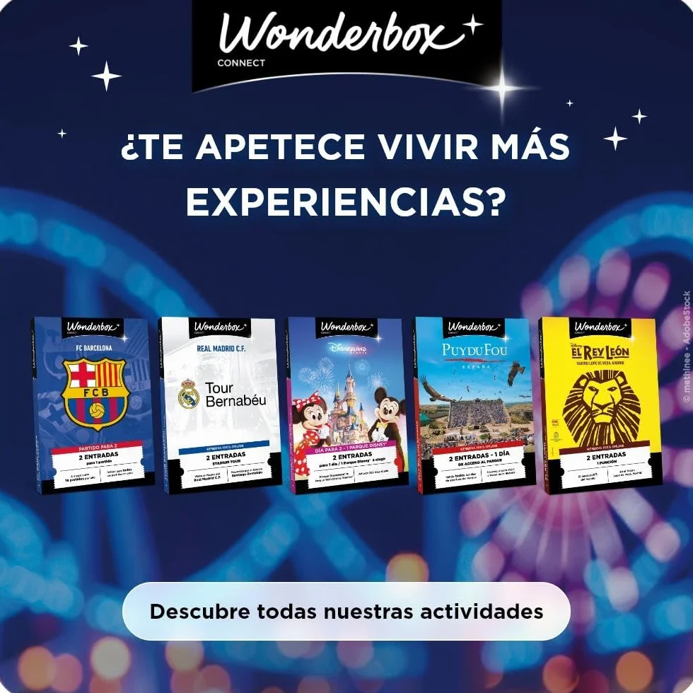 WONDERBOX Connect - Caja Regalo - Multi Parques Temáticos - para 1 a 3 pers | 1, 2 o 3 entradas según el parque - A elegir entre más de 20 Top Parques de Europa - Válido durante 27 meses