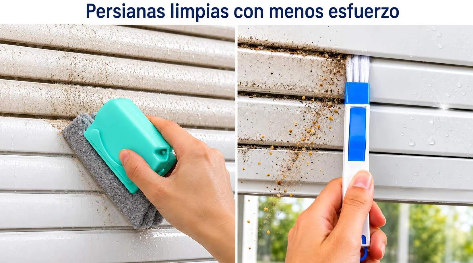 Cepillos Limpieza Hogar Multifunción Pack 10 - Limpiador Ventanas, Persianas, Mosquitera, Juntas