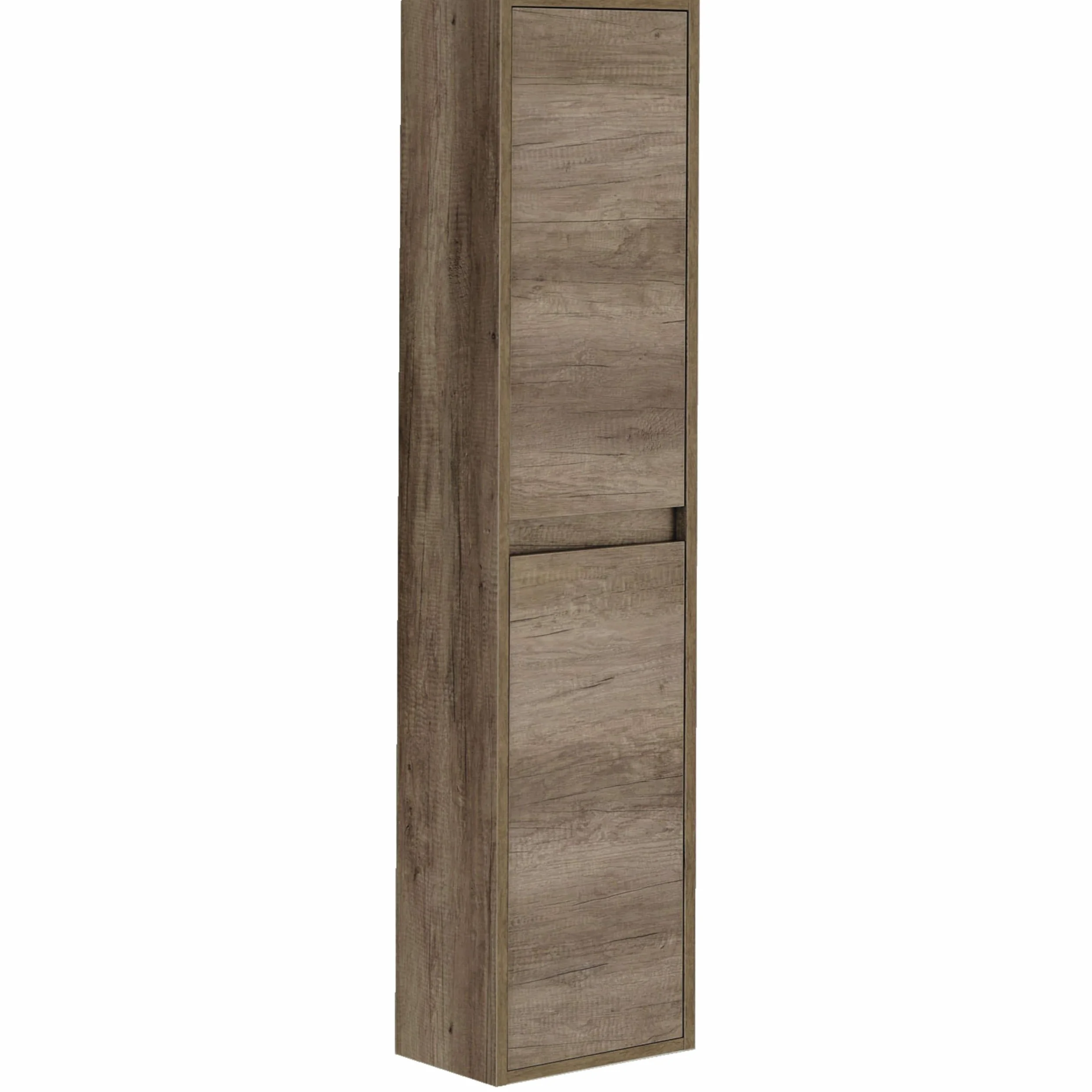 ARKITMOBEL Columna de Baño Suspendida 2 Puertas, 140x30x25,5 (AltoxAnchoxFondo-en cm), Color Nordik, Mueble de Baño, Modelo Dakota