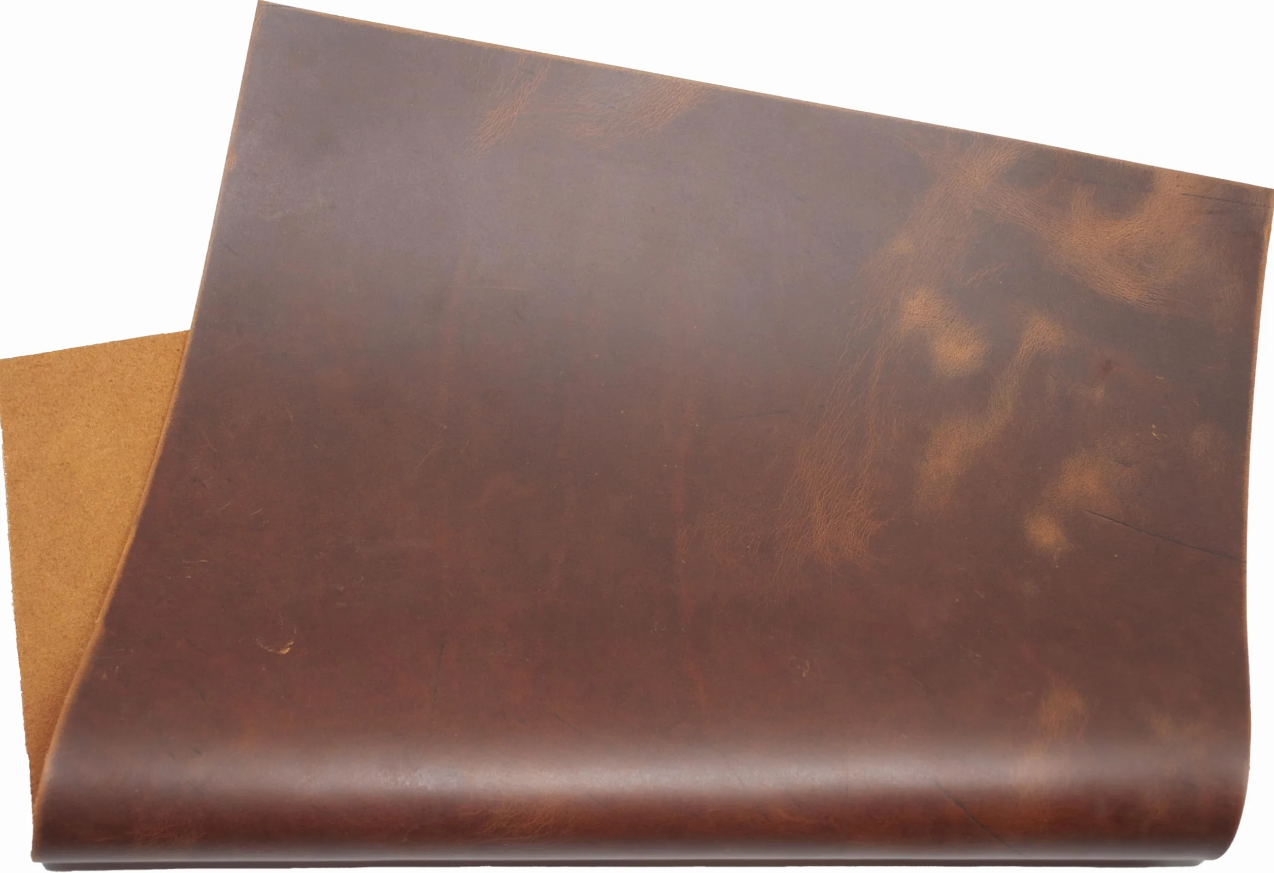 Piel de vacuno Pull-Up Crazy Horse de 1,7 mm, tamaño A5 x 6 unidades (Brown Whiskey 1,7 mm)