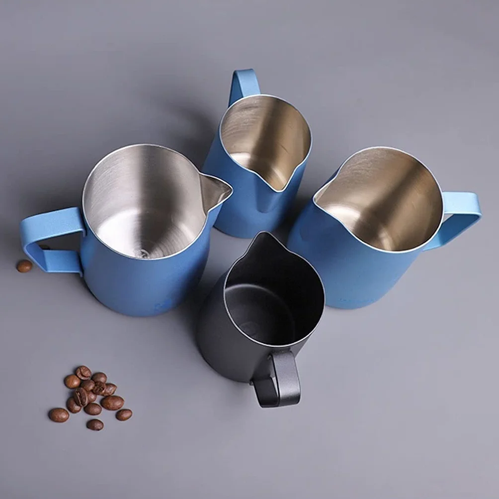 Bote de Salsa Utensilios de café de la láctea de la láctea de la láctea de acero inoxidable Adecuado for el cacao de Latte Cappuccino muy adecuado for uso doméstico Contenedor de Salsa ( Color : D )