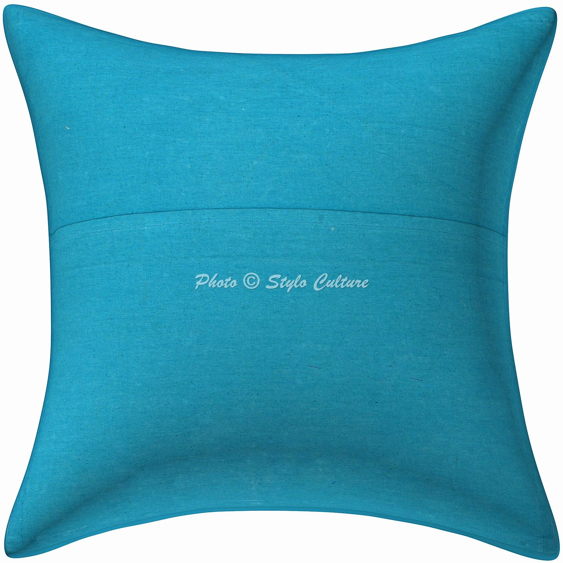 Boho Fundas De Almohadones Decorativa 40x40 cm Algodón Bordado Forros para Cojines Silla Turquesa 16x16 Inch Patchwork De Cuentas Cuadrado sobre Fundas para Cojines Cama - 5 Pcs