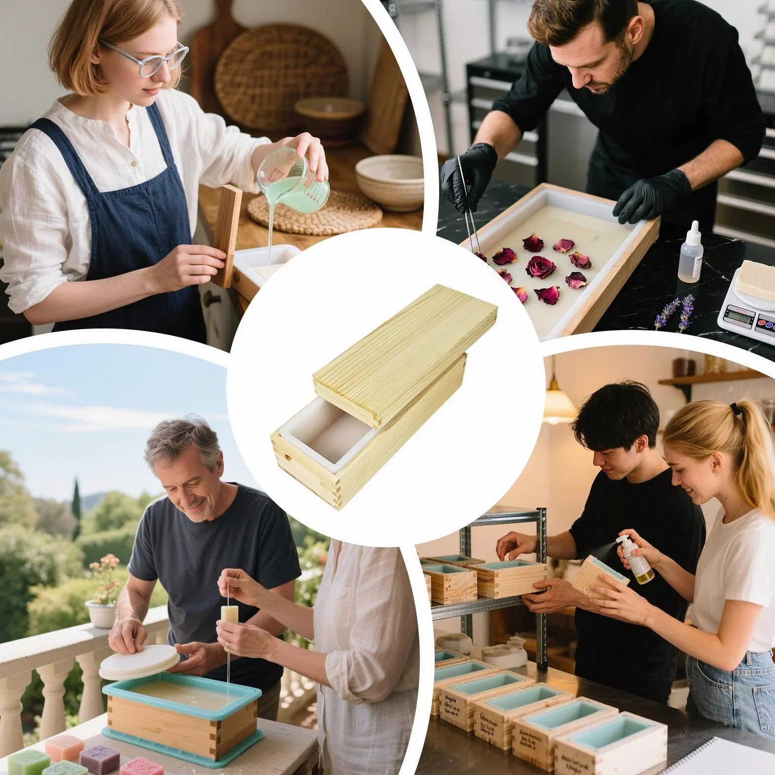 De Pan De : Kit De De De, De De De 42 Oz Con Caja De Madera | Rectángulo De De De Pan | De Fabricantes De Artesanía