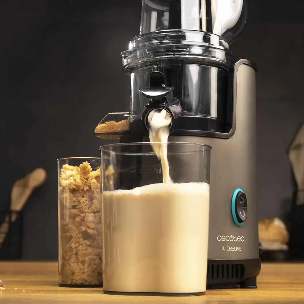Cecotec Juice&Live 2500 EasyClean Slow Juicer, 200W, 70RPM, BPA-Free, Tritan, 3 Posiciones, Antigoteo