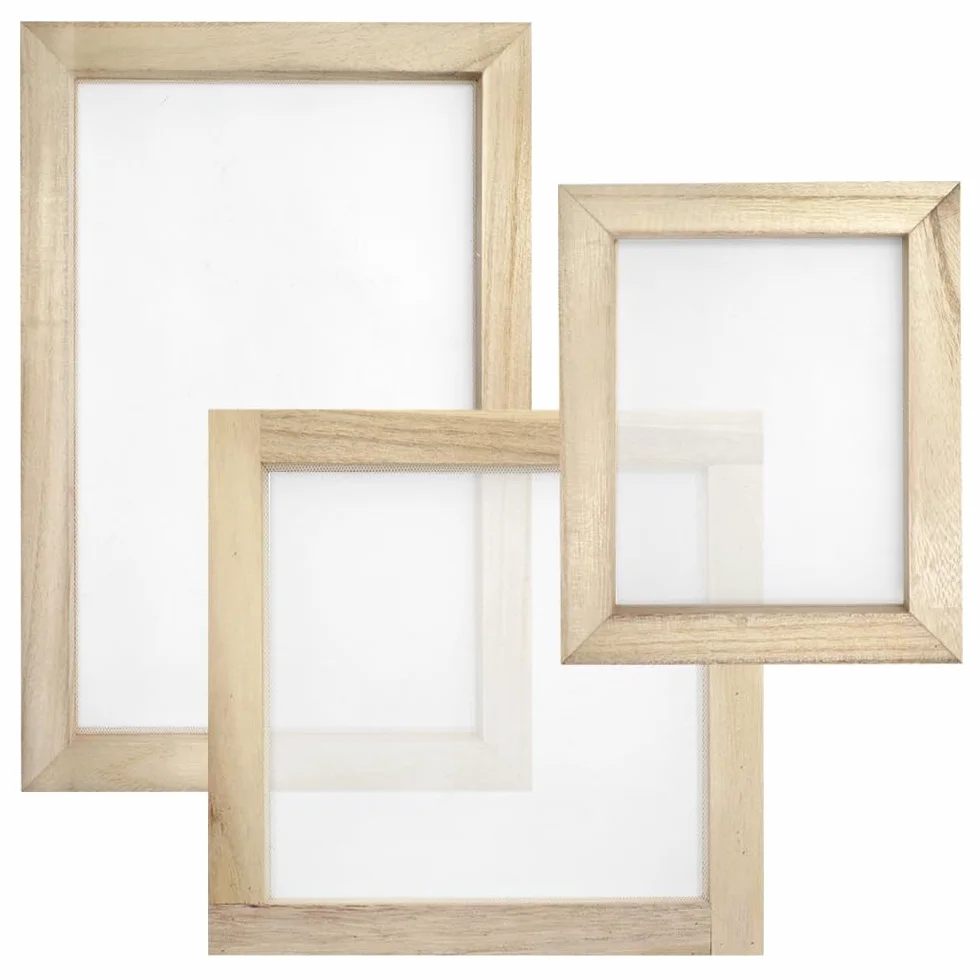 Bastidor Papel Reciclado Marco Fabricación Papel con Malla Madera DIY Serigrafía Arte