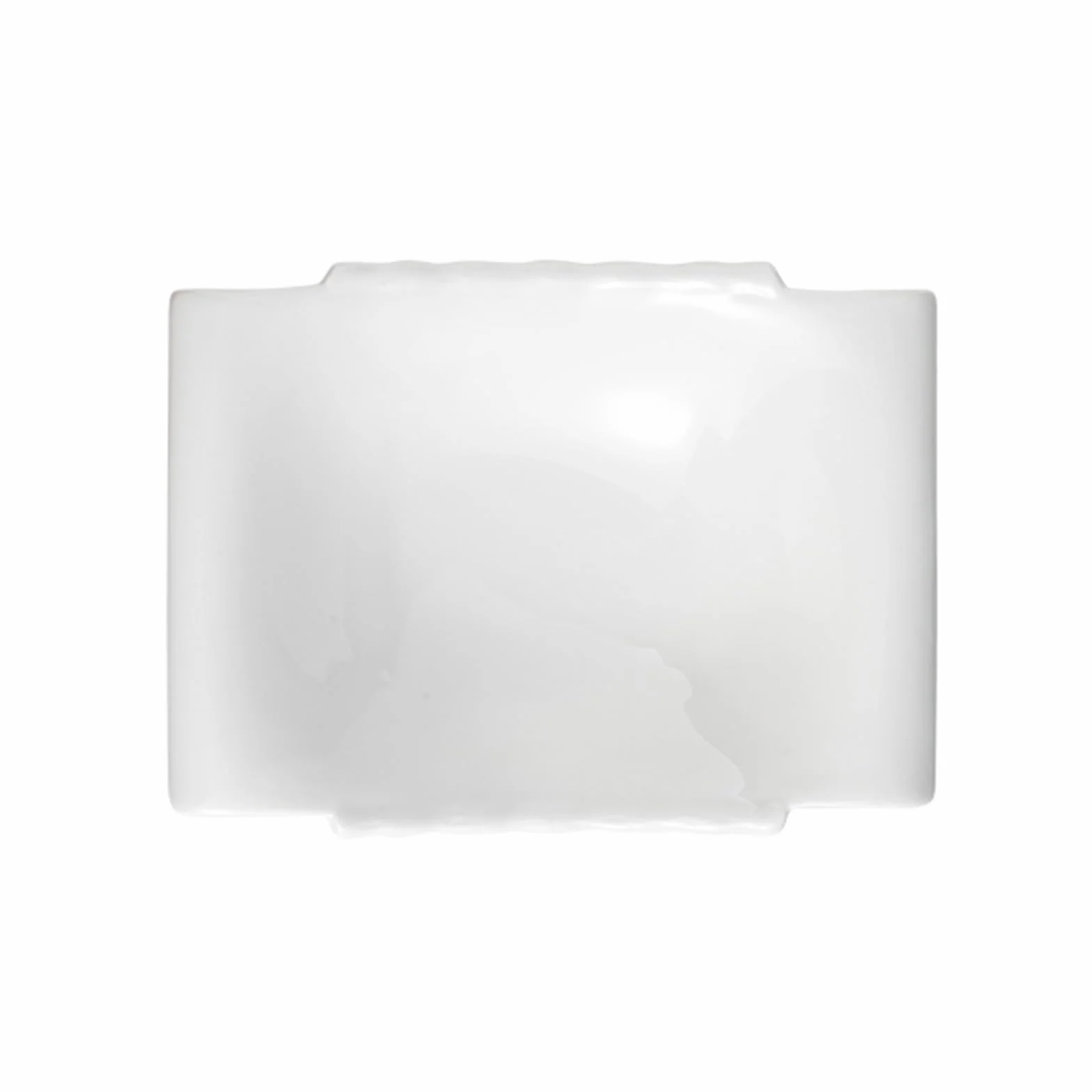 Plato De Aperitivo De Cerámica Con Forma, Plato Moderno Multifuncional, Plato De Exhibición De Alimentos, Plato Para Servir Ensaladas, Frutas Y Mariscos, Resistente A Los Arañazo(Size:26.5*19*7.4CM)