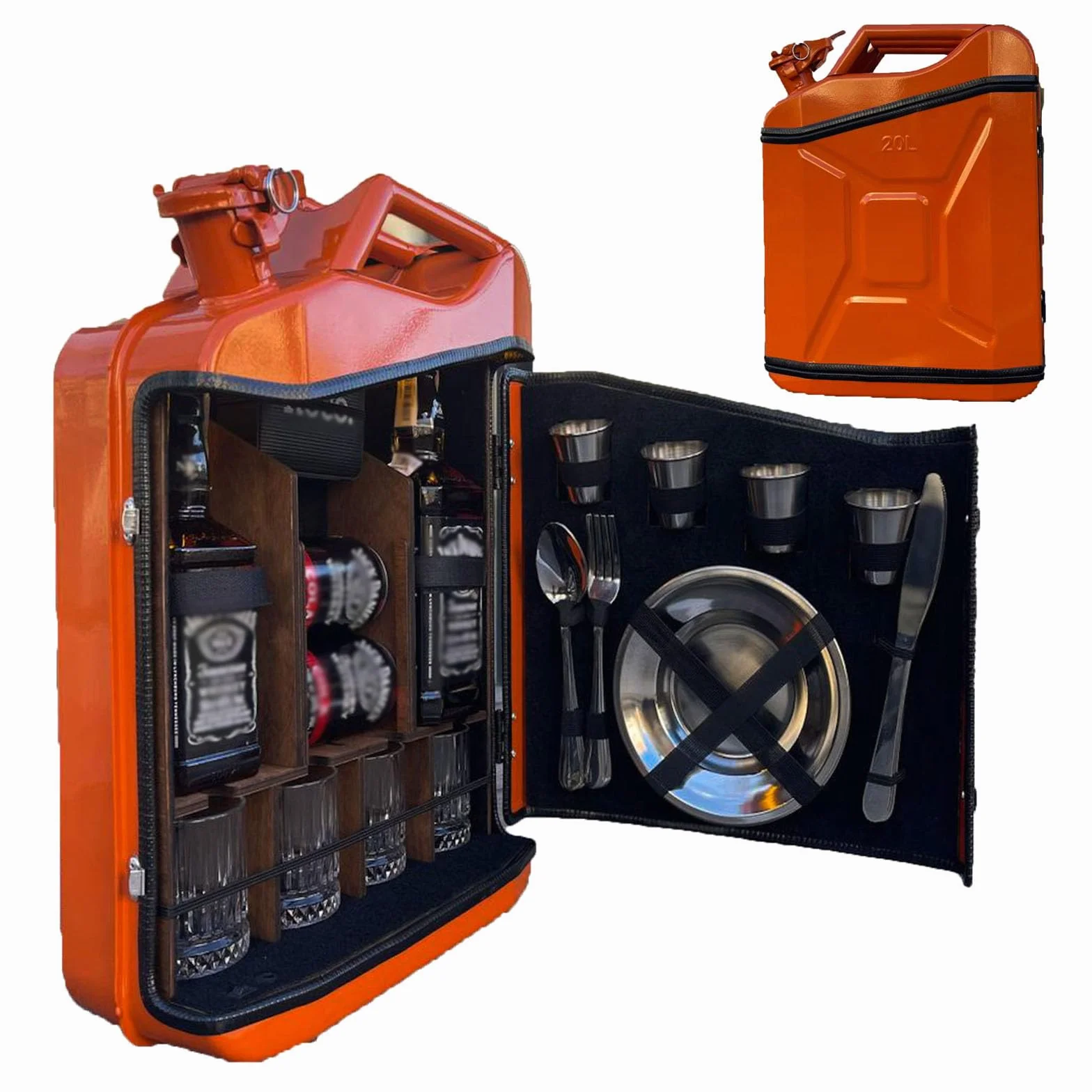 Whiskey Bar - Mini gabinete de bebidas personalizado para Navidad, portátil y regalo original para hombres - Gabinete de bar pequeño personalizado