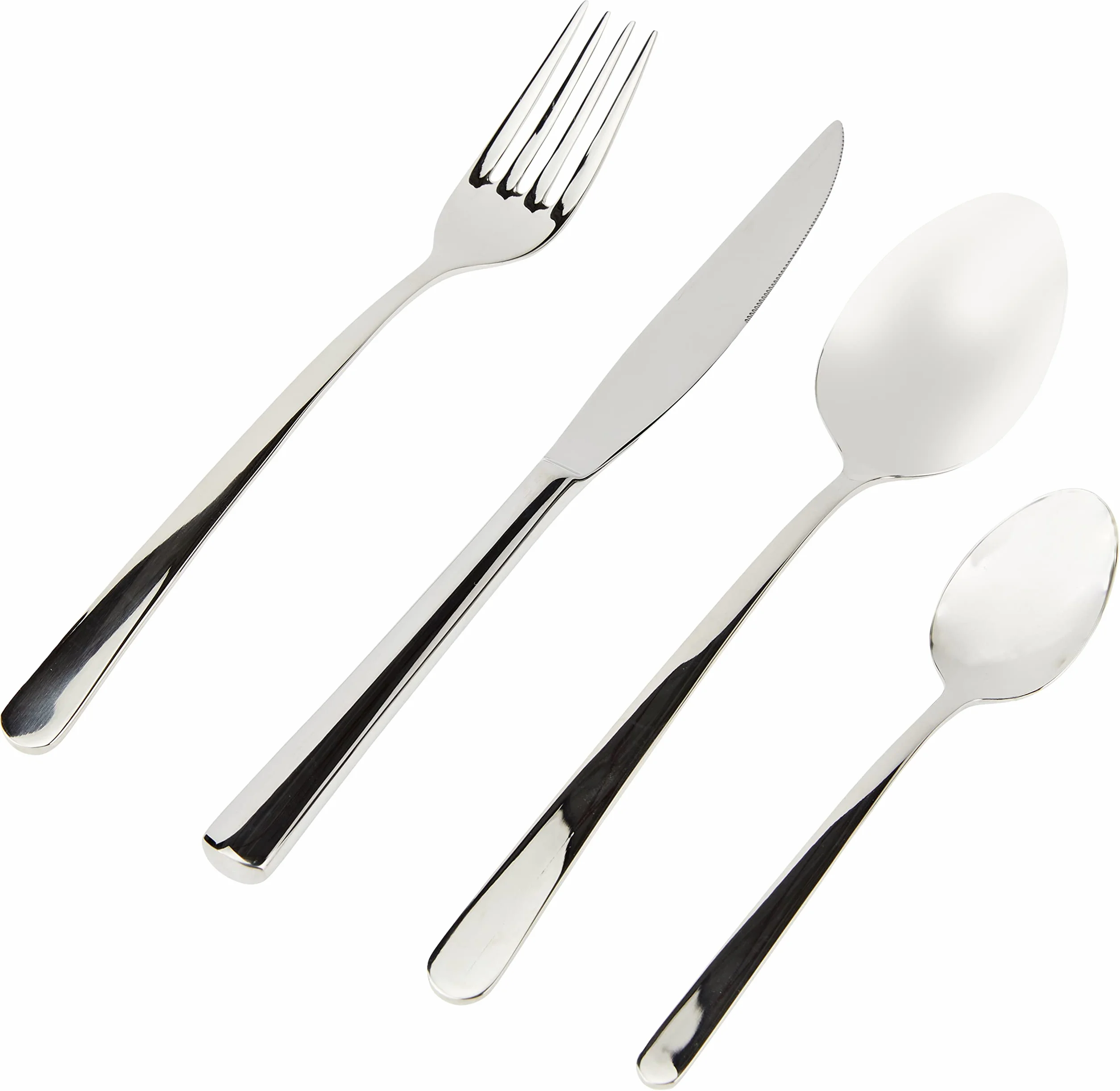 ZWILLING Nova - Juego de 24 Cubiertos de Mesa, Acero Inoxidable, Plateado, para 6 comensales