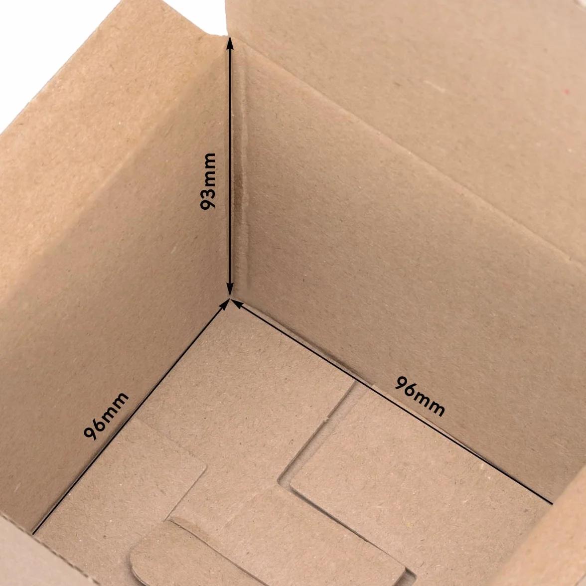 verpacking cajas de regalo marrón [tamaño y cantidad a elegir] pequeñas cajas plegables para regalos, joyas, dulces 100 x 100 x 100 mm 100 unidades
