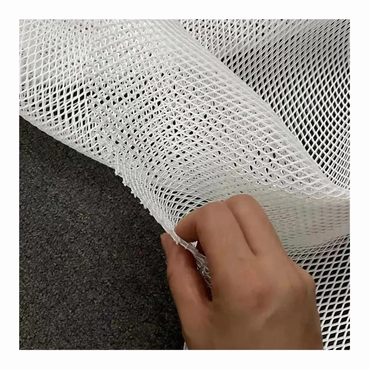 Tejido de malla para costura, Tela de malla capa aire 3D rejilla poliéster, 1 yarda, 140cm, blanca, negra for coser(Black,90cmx140cm)