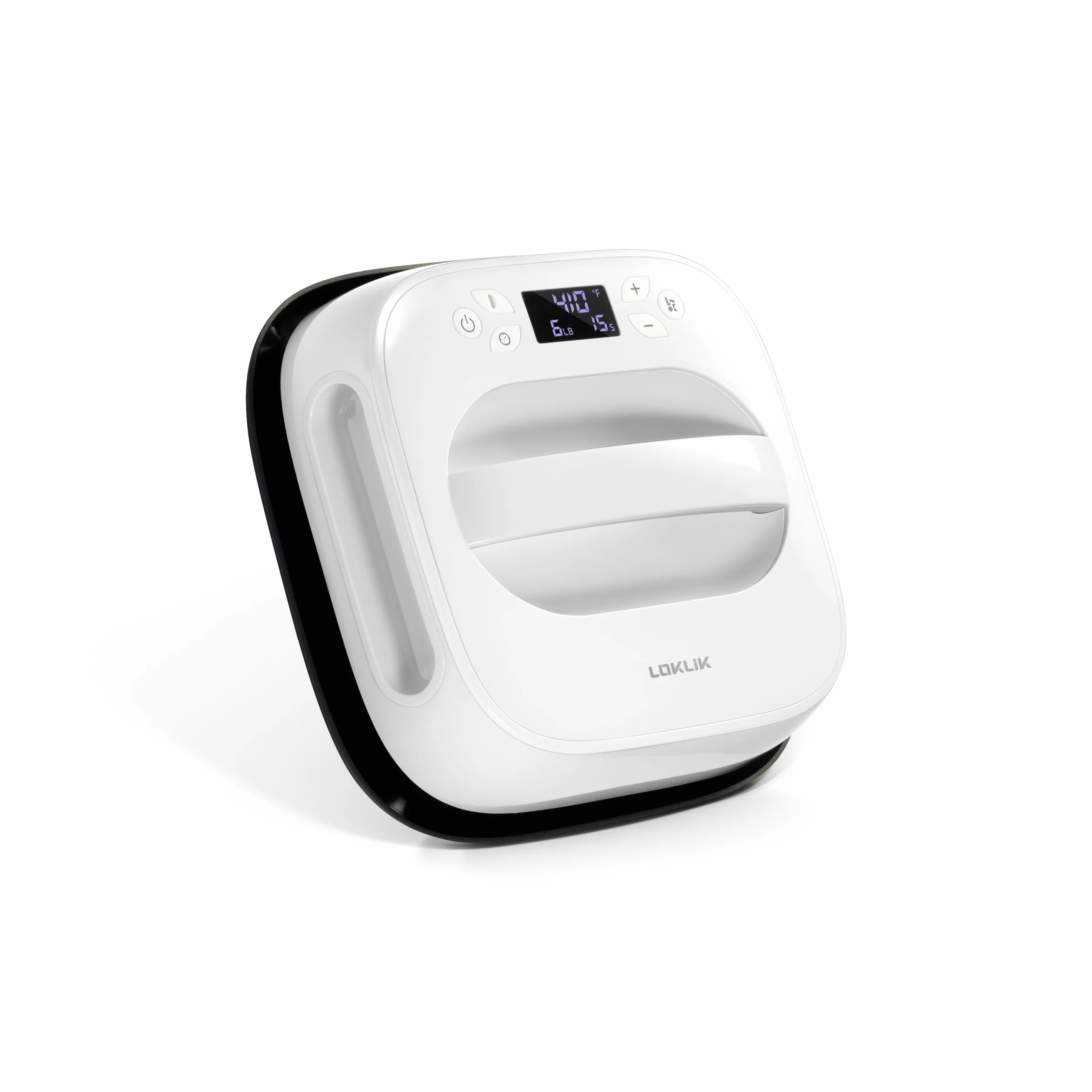 LOKLIK Impress Easy - Máquina de impresión de camisetas para impresión por sublimación con placa grande de 25 cm, máquina de prensa de calor de vinilo de transferencia de calor, perfecta para