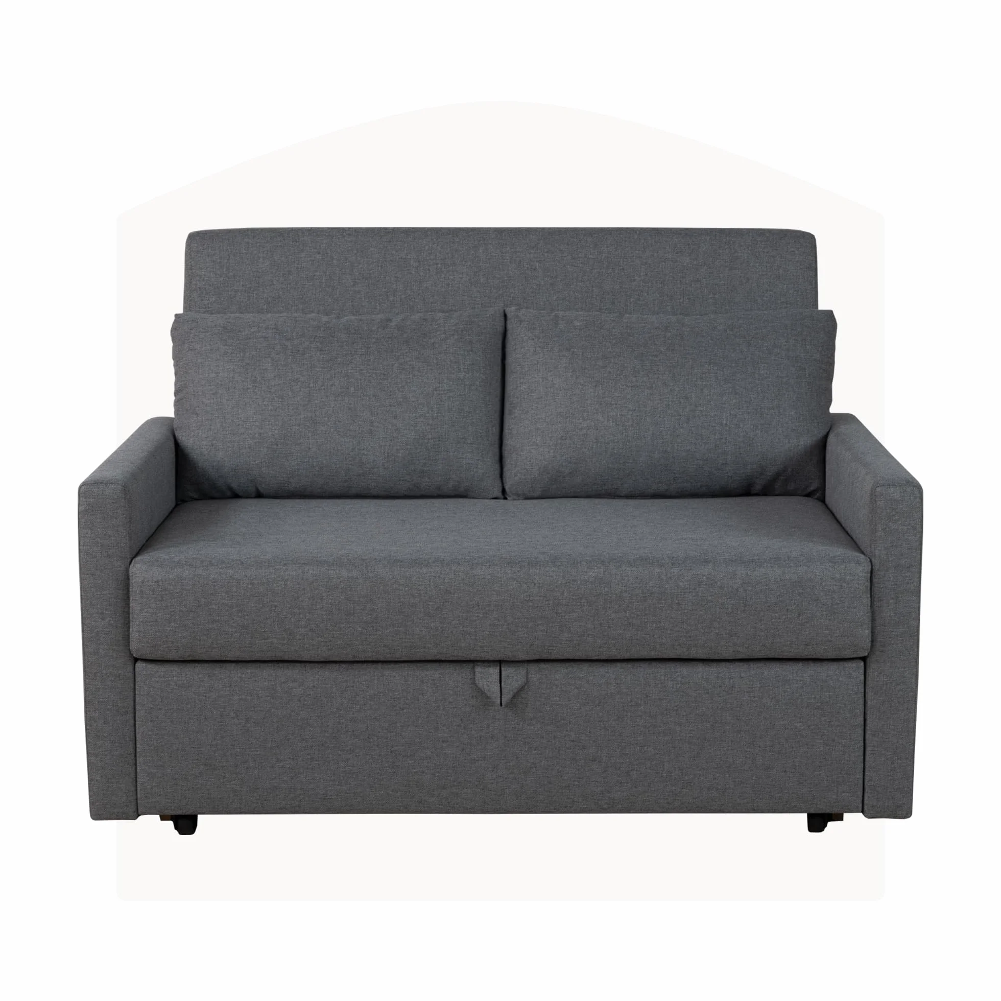 Sofá Cama 2 Plazas, Sillón Cama Plegable Convertible, Sofa Bed Double Matrimonio 132 cm, Extraíble y Extensible, Dos Plazas, Máxima Comodidad, Moderno y para Espacios Reducidos