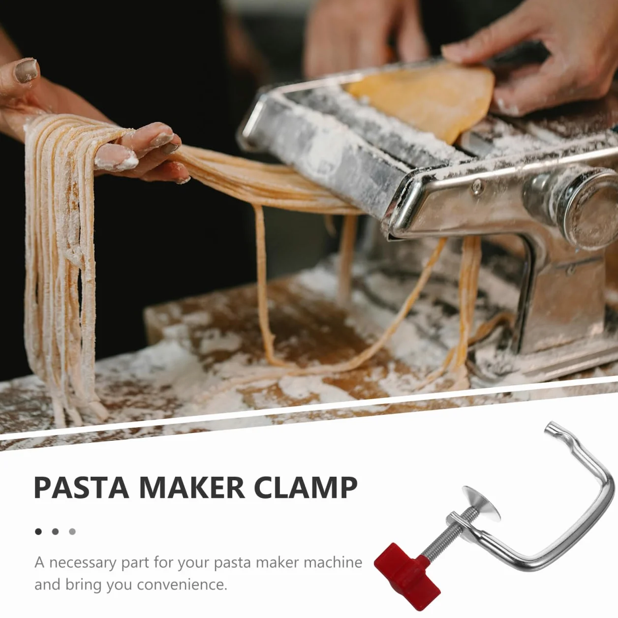 Mikinona Clip de fijación universal para máquinas de pasta, abrazadera de mesa robusta para fácil manejo y mantenimiento, accesorios prácticos para un uso óptimo