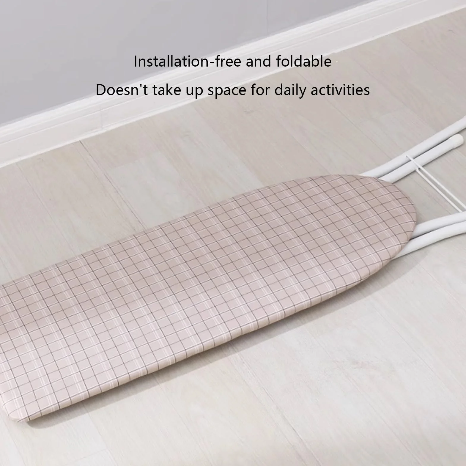 Tabla de Planchar Plegable Tabla de Planchar a Vapors Grande Soporte de Planchado Ajustable Estructura Robusta de Cuatro Patas Fácil de Mover Adecuada Para uso en el Lavadero Del Hogar o en el Dormito