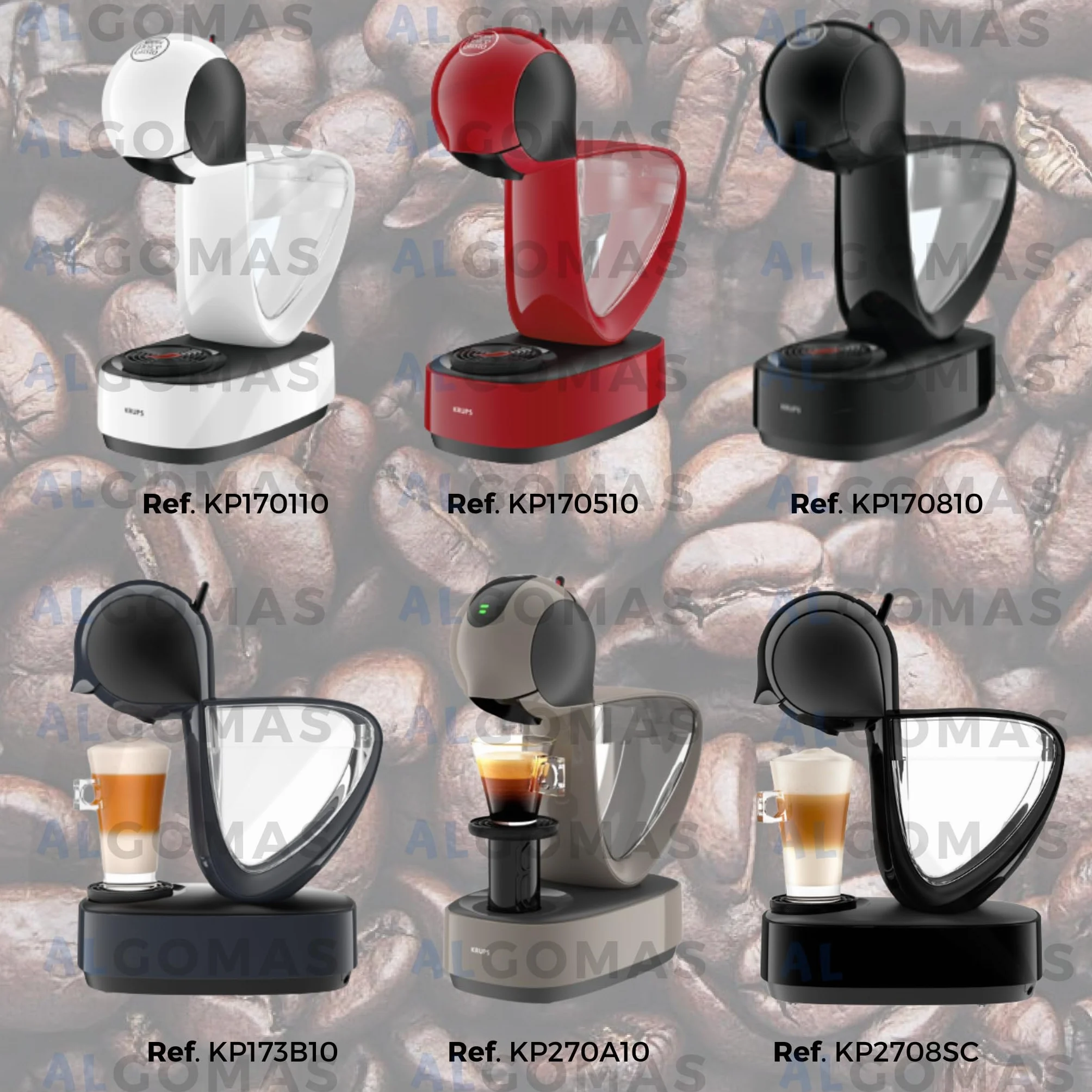 Soporte de Cápsulas MS-624560 Compatible con Nescafé Dolce Gusto Infinissima Negro para Cafeteras Krups y DeLonghi