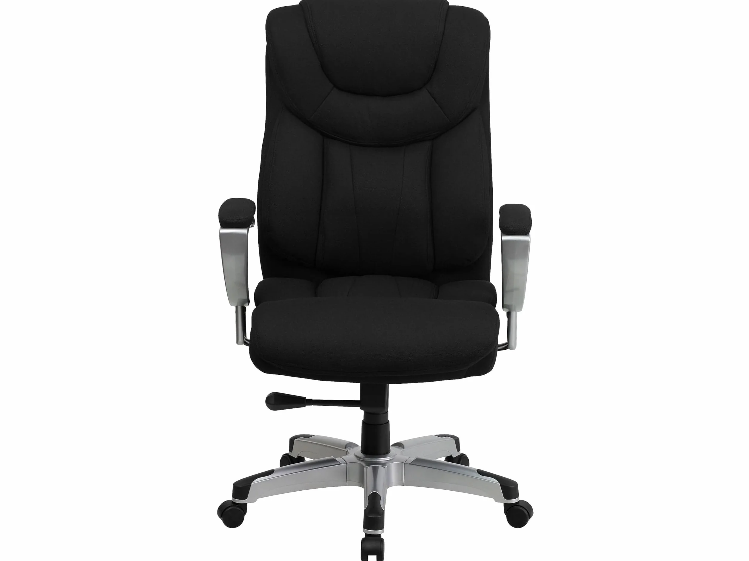 Flash Muebles Hercules Series 400 LB. Capacidad Big & Tall Negro Tela giratoria ejecutiva Silla de Oficina con Altura y Anchura Brazos Ajustables
