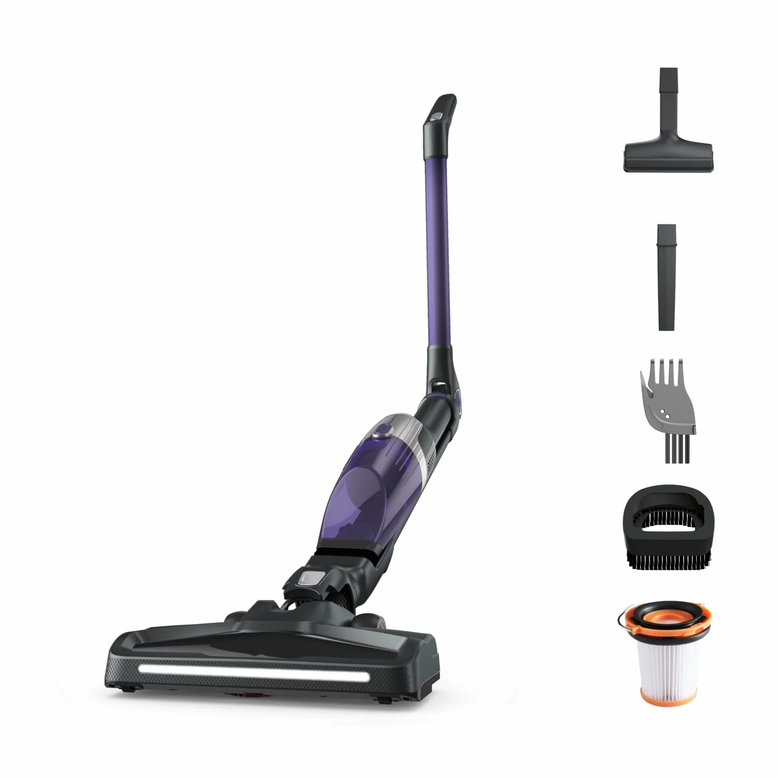 Rowenta X-TREM Compact 2 en 1 - Aspiradora escoba sin cable multisuperficies, aspiradora de mano muy ligera, hasta 60 min, Vision System, hasta el 99% filtrado, apta para personas alérgicas, RH1238