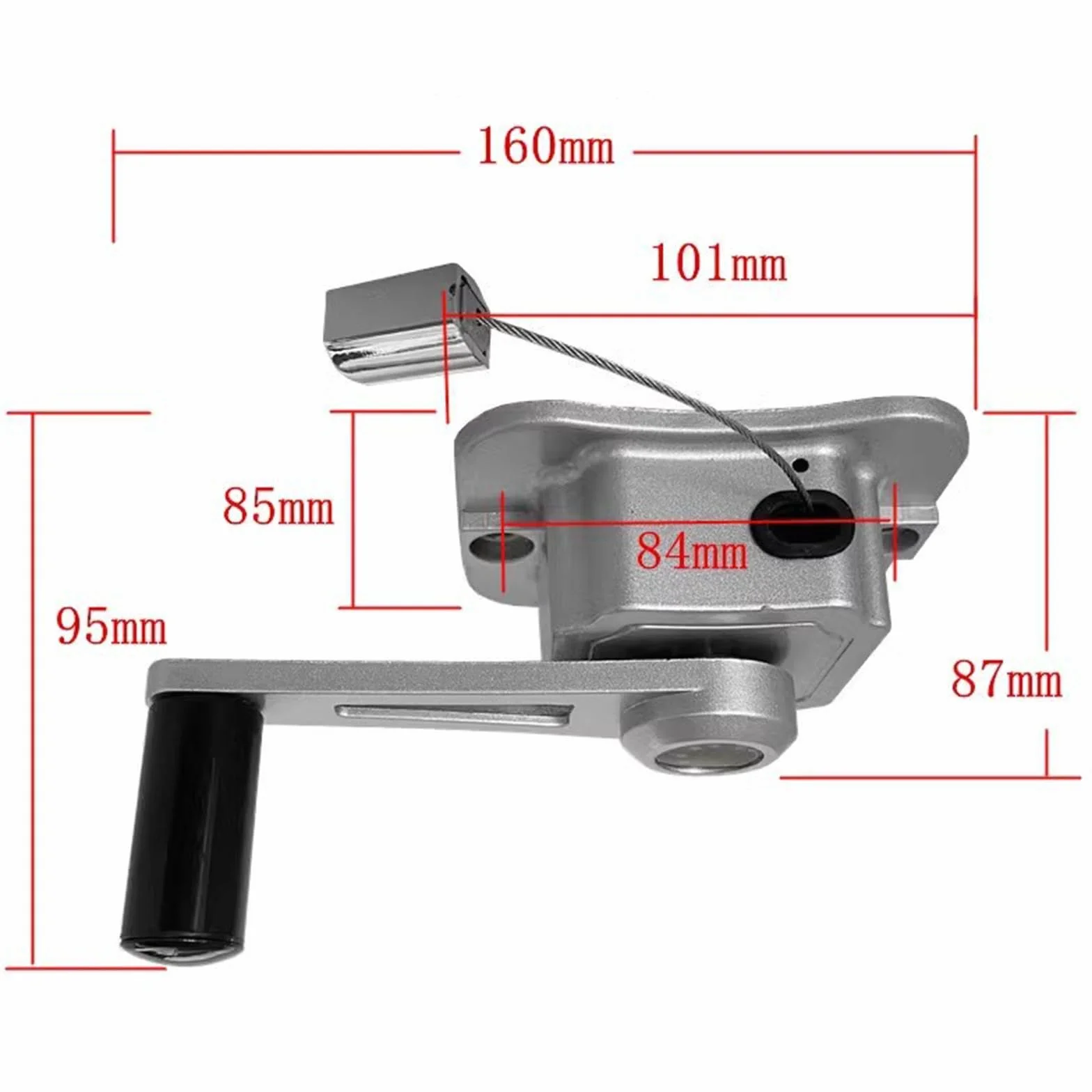 Milageto Accesorio para Percha de Ropa con Manivela, Agitador Manual para Tendedero 1,8 m