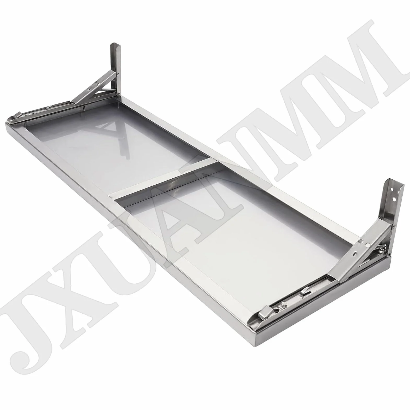 Estante de pared plegable de acero inoxidable | Camión de comida | Estante plegable para cocina, restaurante, garaje, lavandería, lavadero,100x40cm/39.3x15.7in