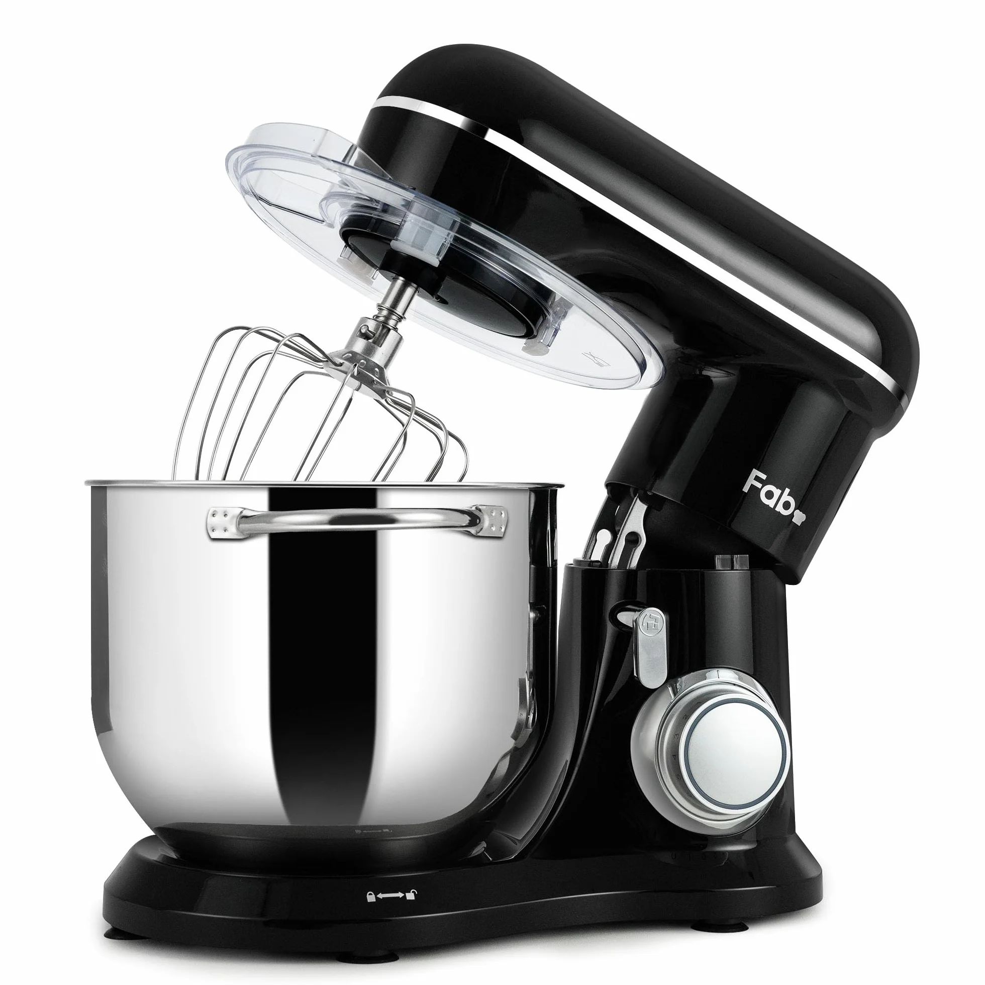 Fab Batidora Amasadora Profesional 8L 2000W, Amasadora de Pan y Repostería, Robot de Cocina Alta Capacidad con 10 Velocidades, Incluye 3 Accesorios, para Uso Intensivo en Hogares,Kitchen in the box