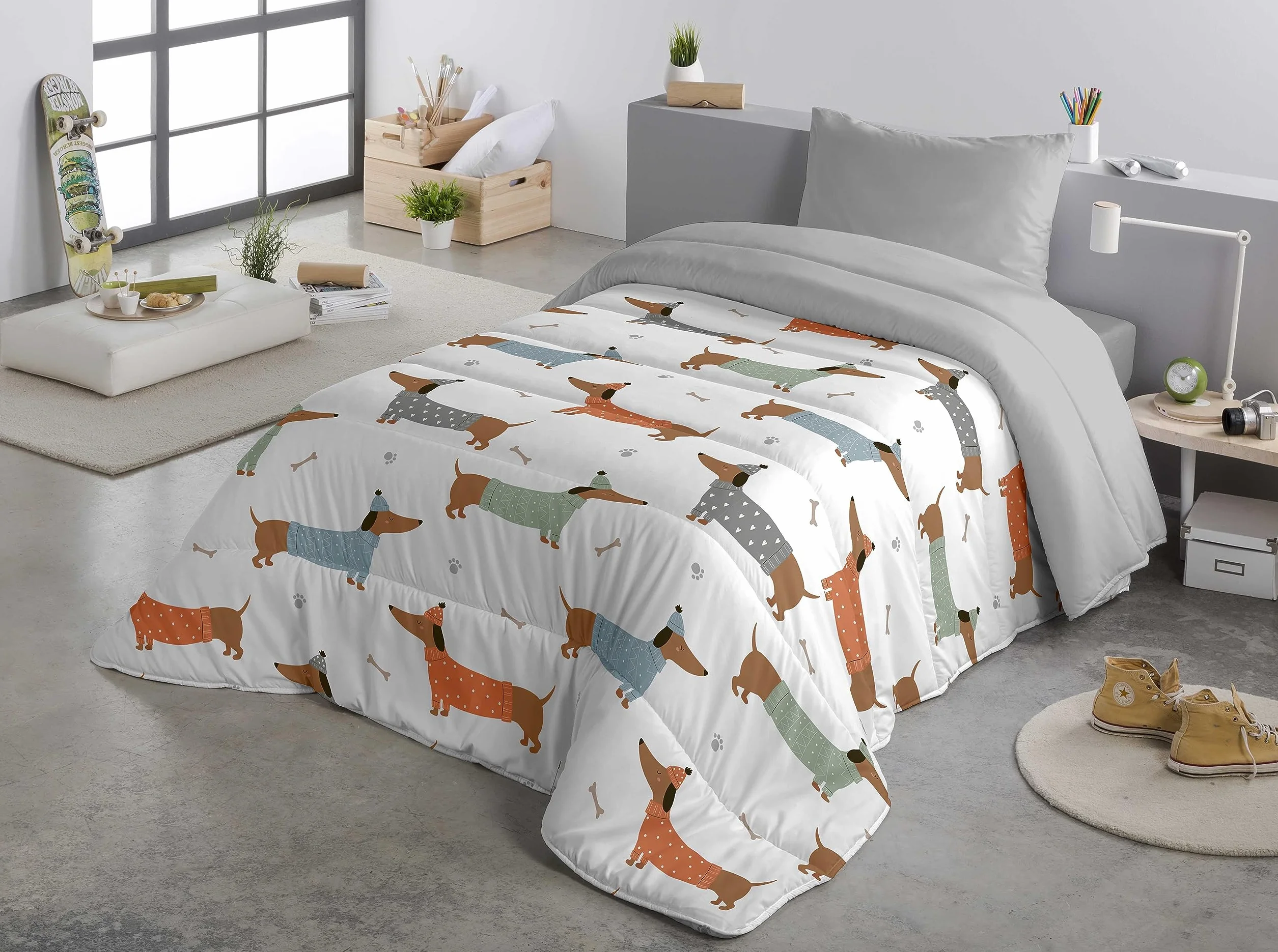 NATURALS Edredón nórdico Estampado Cama 90, edredón 300 Gramos 180x260, Mochi