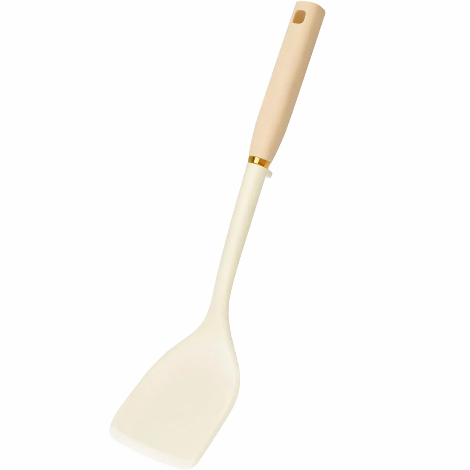 Armrous - Espátula de silicona sólida de 14 pulgadas, espátula antiadherente de mango largo para cocinar, espátula grande de goma resistente al calor, utensilios de cocina ideales para peces, huevos,