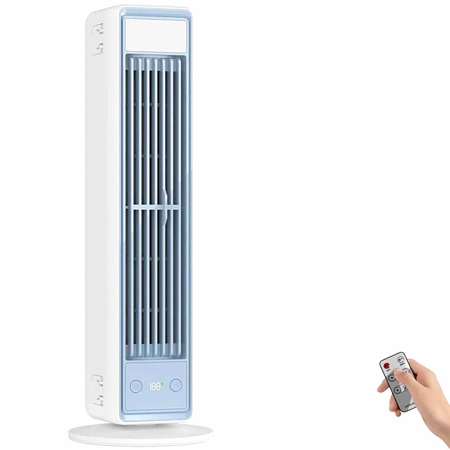 Ventilador De Aire Frio Portatil,ventilador De Torre Silencioso Sin Aspas(A)