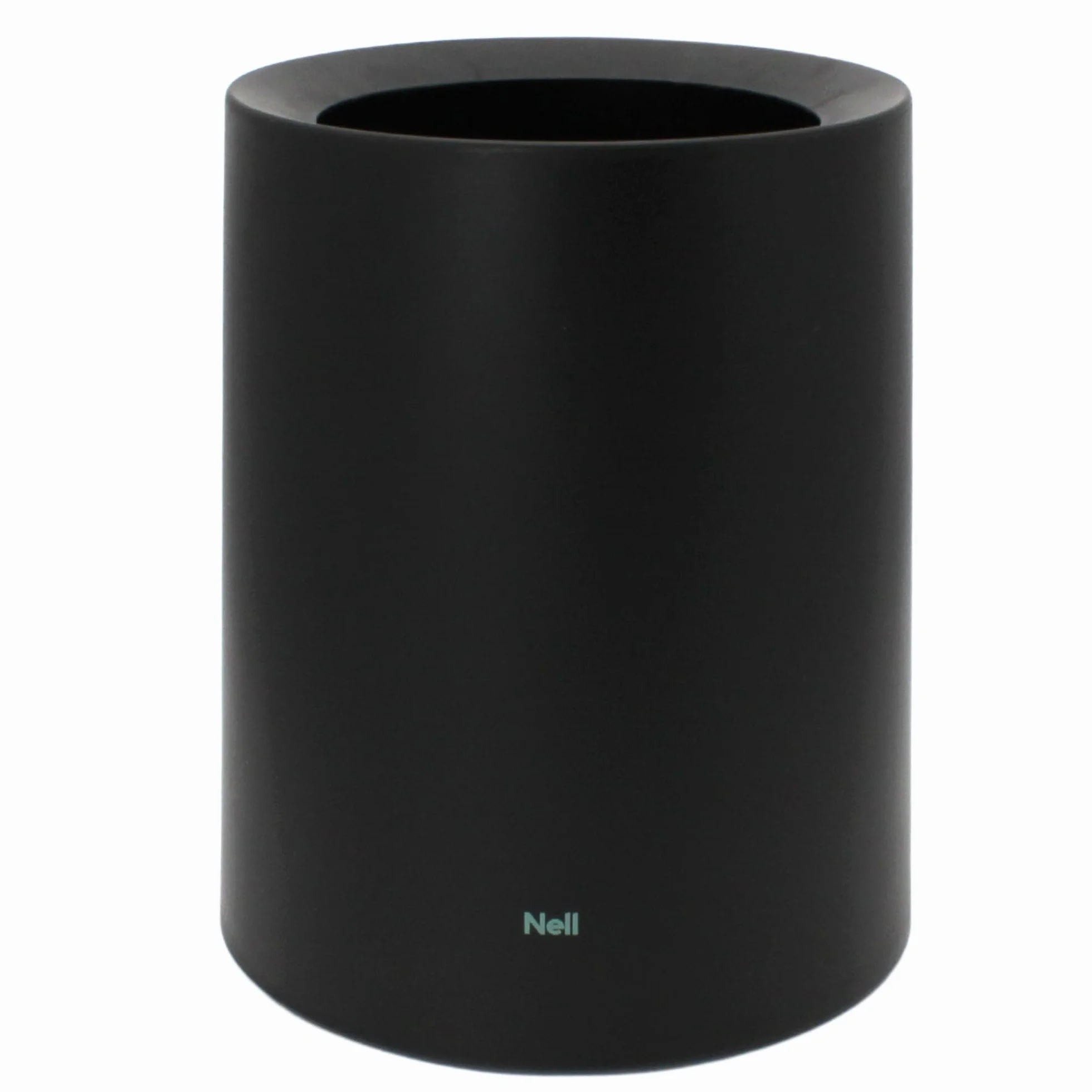 Nell Cubo de basura 12 litros negro mate plástico duradero