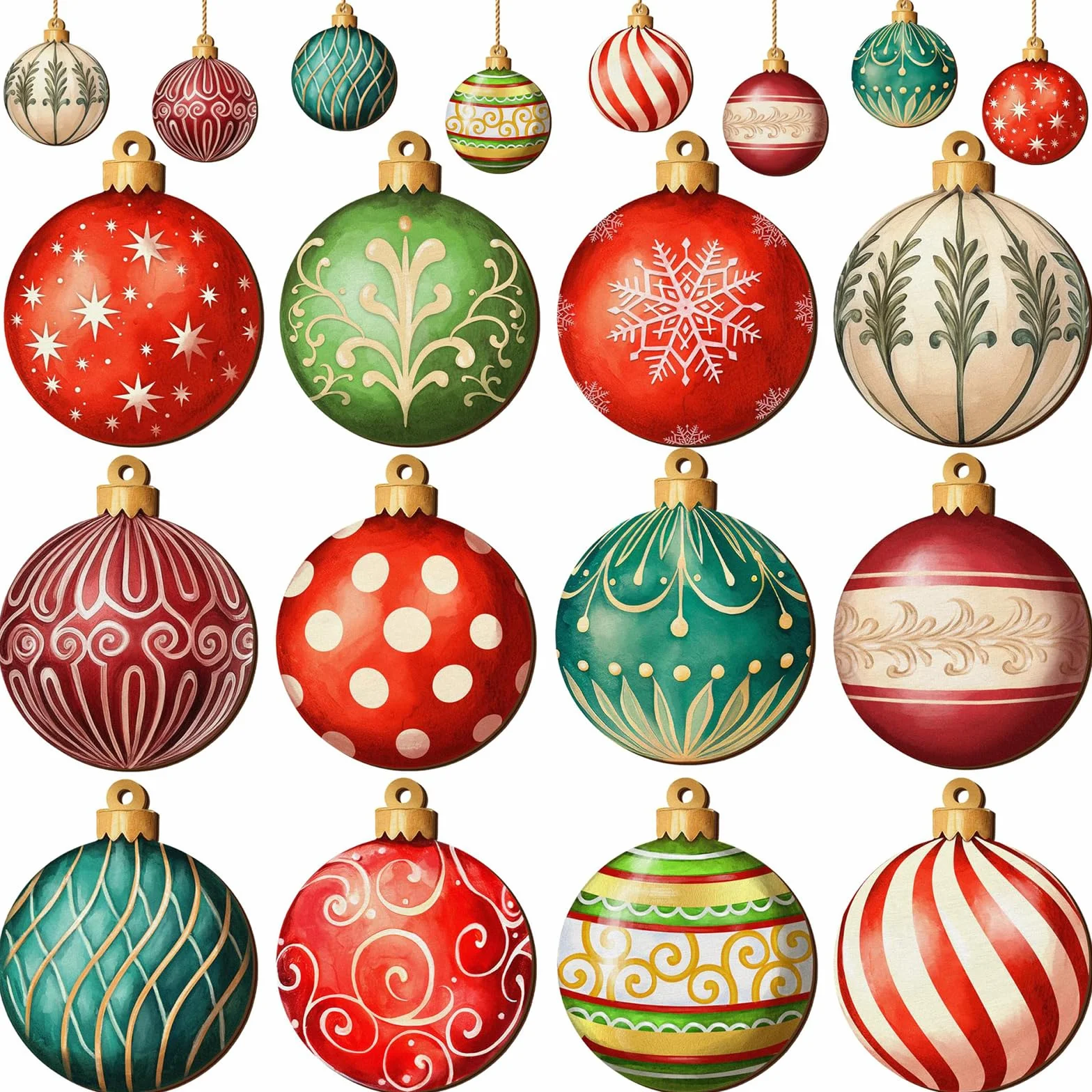 Adornos Arbol Navidad Bola de Madera Set Decoracion Navidad con Soga