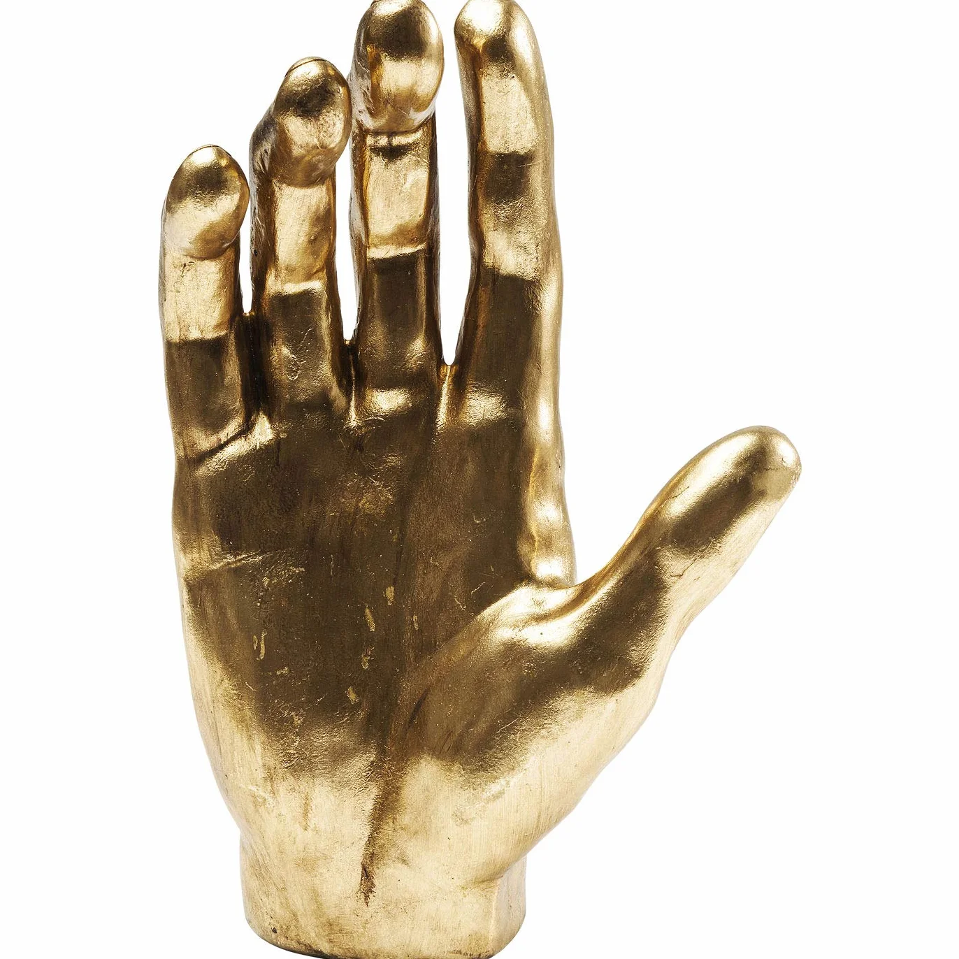 Kare Design objeto deco Mano Oro, escultura mano, deco salón, deco figura, accesorio, deco para estanterías o aparadores, deco escultura, decoración, 35cm