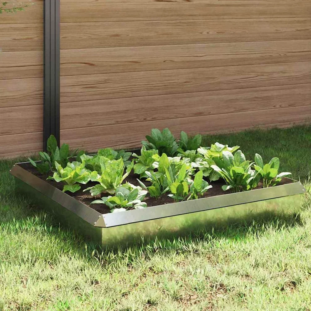 Genérico Cercas para Caracoles 8 pcs Plateado Acero Galvanizado,Bricolaje,Vallas de jardín,Ribetes y Bordes para jardín,Plata,874880