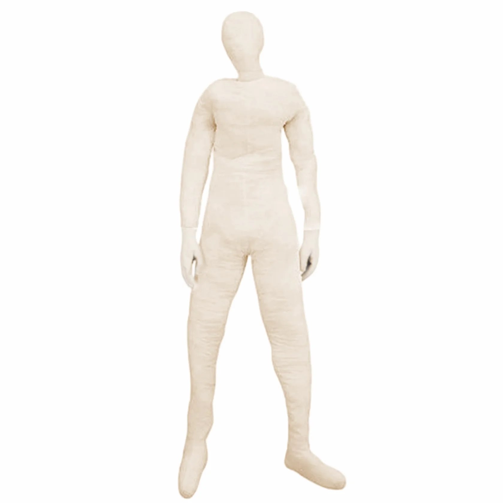Muñecas Adultas de tamaño Completo, muñeco de Peluche de 70, 9 Pulgadas, maniquí articulado de Cuerpo Completo con Manos, decoración de Halloween para Fiestas de Casas encantadas, Beige, maniquí