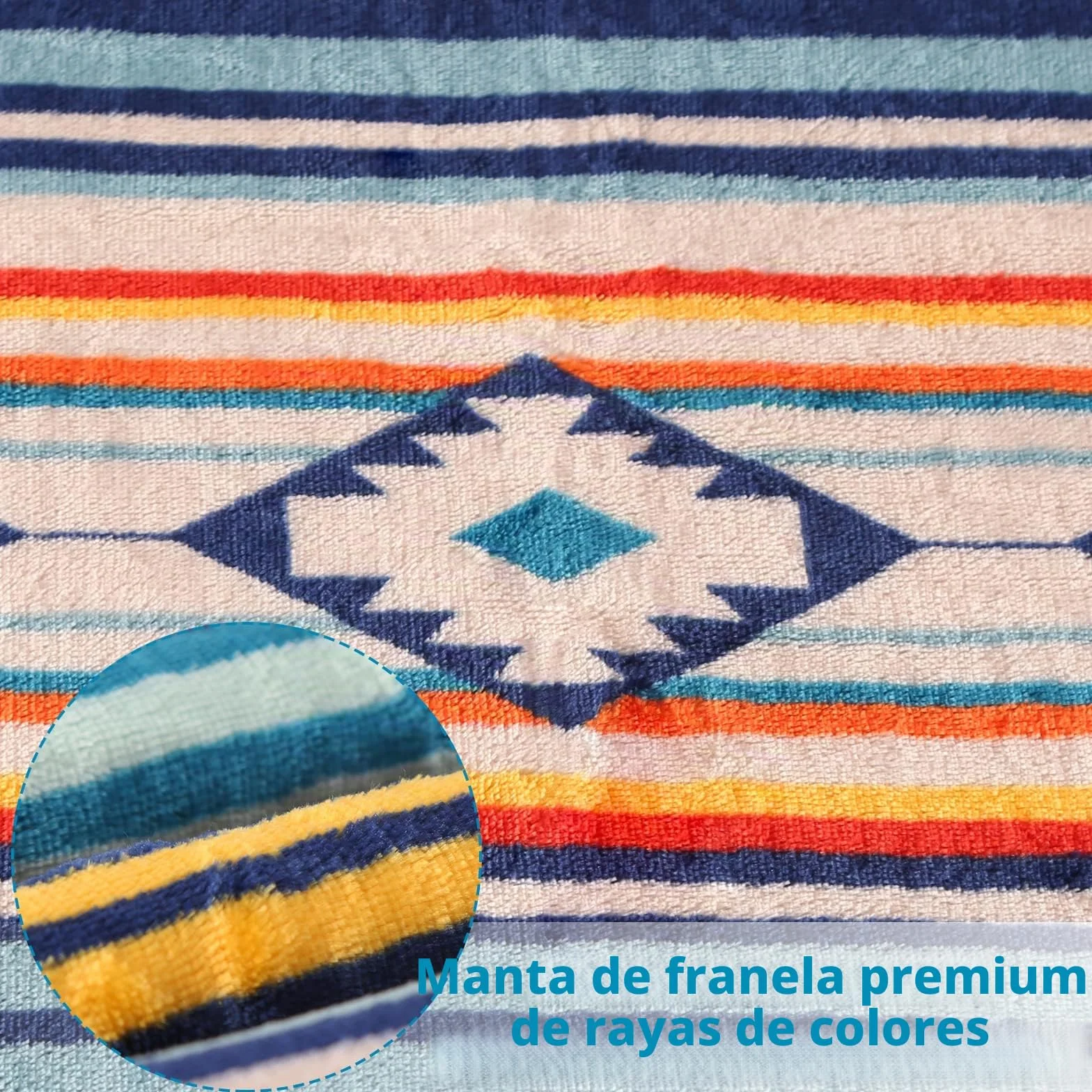 Qucover Manta de Matrimonio de Forro Polar Multicolor Estilo Boho, Cálida Manta de Sherpa, Mantas de Cama 150 Cara de Franela y Sherpa, Mantas para Sofá, Manta Polar 220x240 cm