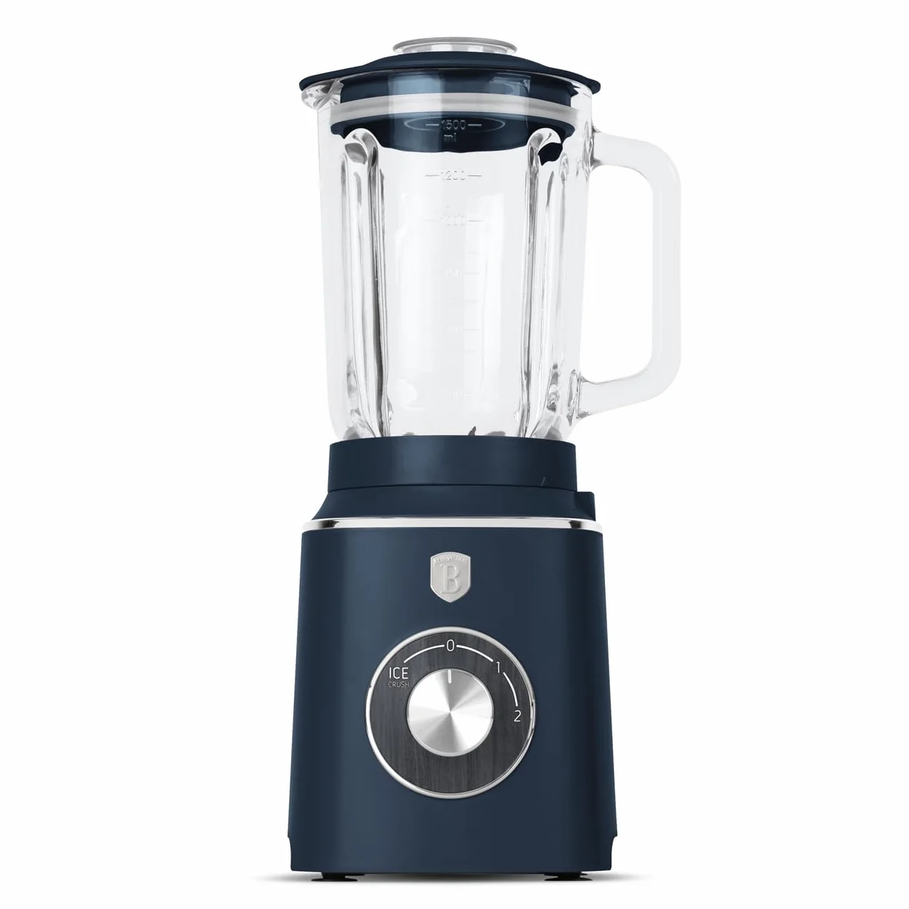 Berlinger Haus Batidora de vaso de cristal de 1,5 l, 1000 W, batidora de alto rendimiento para batidos, sopas y salsas, colección Deep Sea Collection, utensilios de cocina para una alimentación