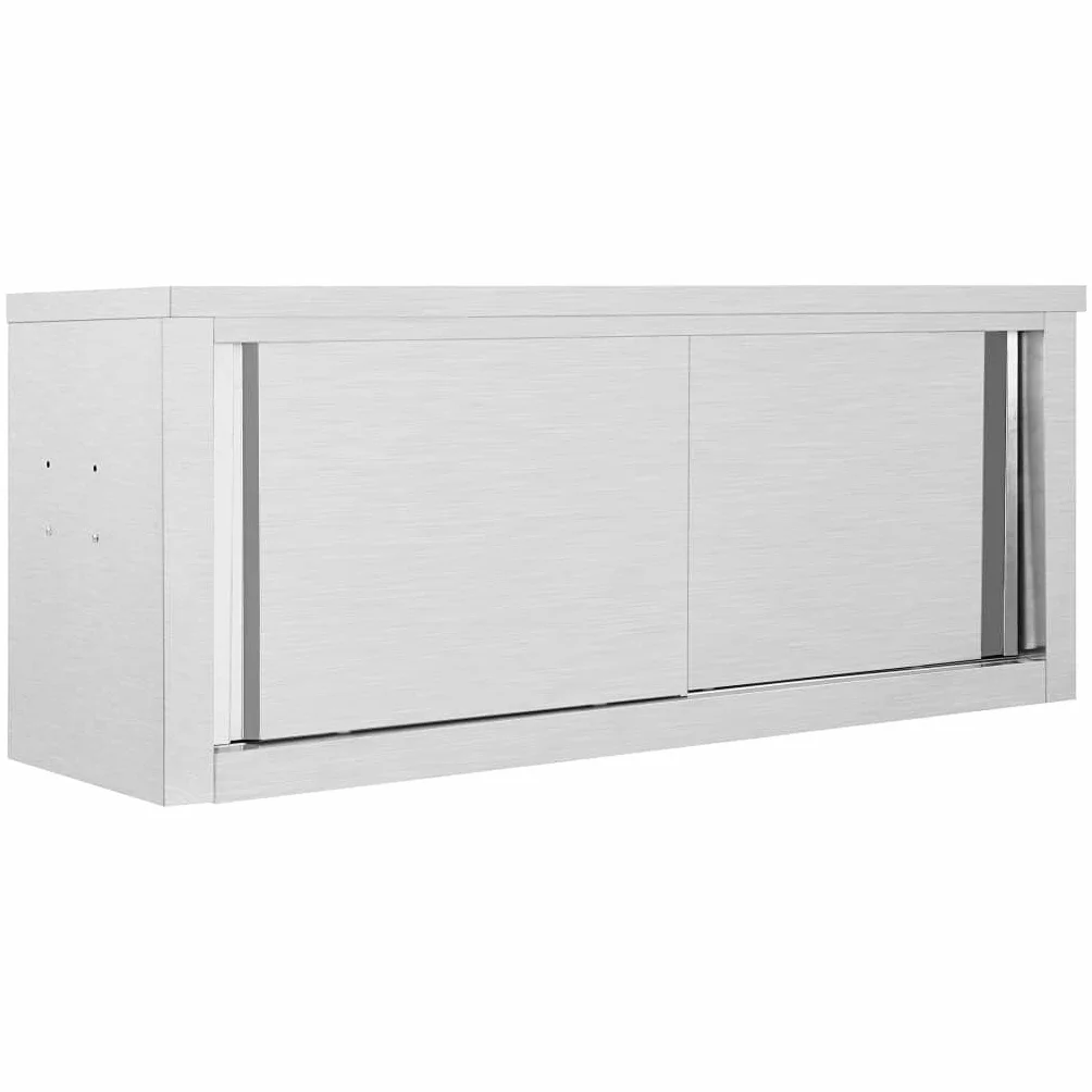 vidaXL Armario Pared de Cocina Puertas Correderas Acero Mobiliario Duradero Robusto Resistente Práctico Funcional Elegante Moderno Útil 120x40x50cm