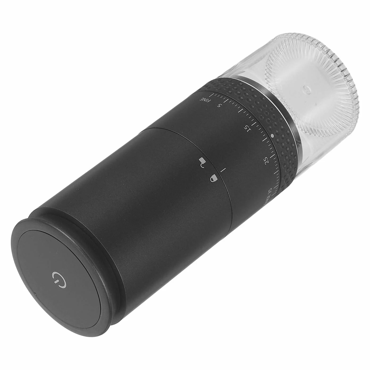 Molinillo de Café Eléctrico Portátil, Molinillo Café, Abs Negro, 25g de Granos, Depósito de 50g, Silencioso, para Especias y Granos, Hogar y Apartamentos Pequeños