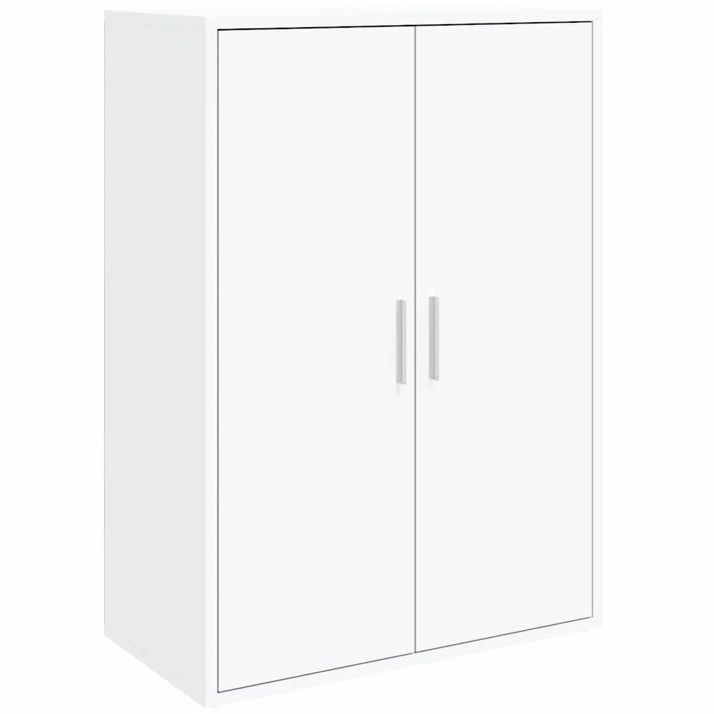 vidaXL Aparador, Alacena Alta con Almacenamiento, Armario Auxiliar de Buffet, Mueble para Salón Cocina Pasillo, Madera de Ingeniería Blanco