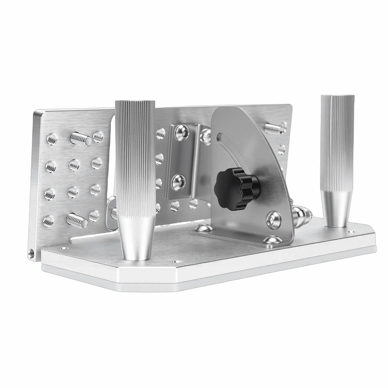 Generic Amoladora de Correa Afilador Jig Máquina Lijadora de ángulo Ajustable para Afilar Cuchillas Aleación de Aluminio ABS con Placas de Prensa Dobles para Entusiastas de la Carpintería