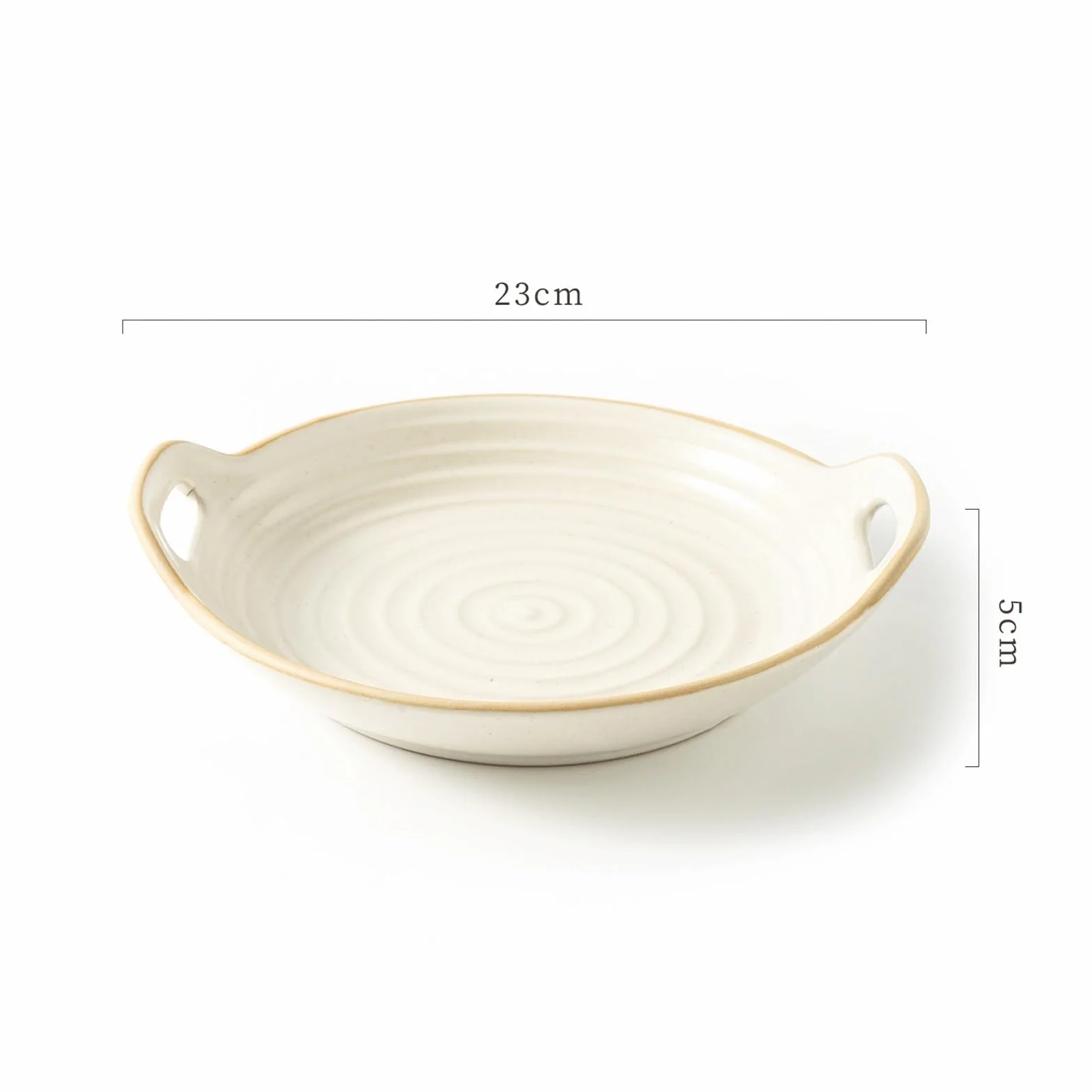 Platos de Hornear Fuente for Hornear de cerámica con Dos Asas y Borde roscado Platos de Horno Lasaña