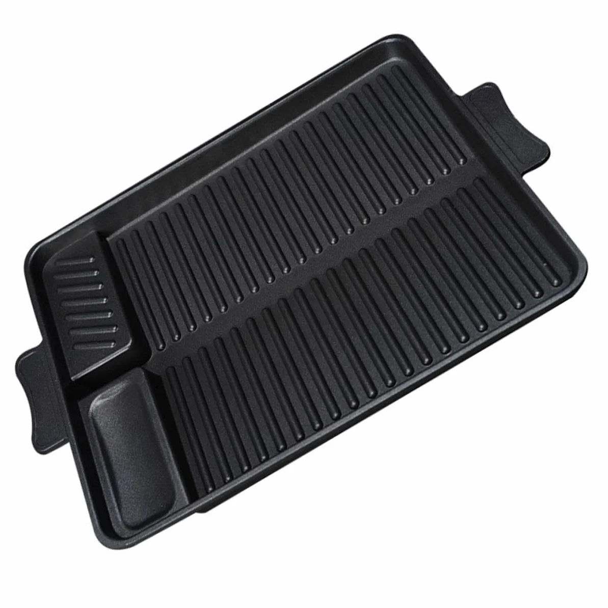 Plancha Rectangular Antiadherente para Barbacoa al Aire Bandeja de Horno Ligera y Resistente Sartén para Cocinar y Asar Gas Portátil para Camping y Picnic