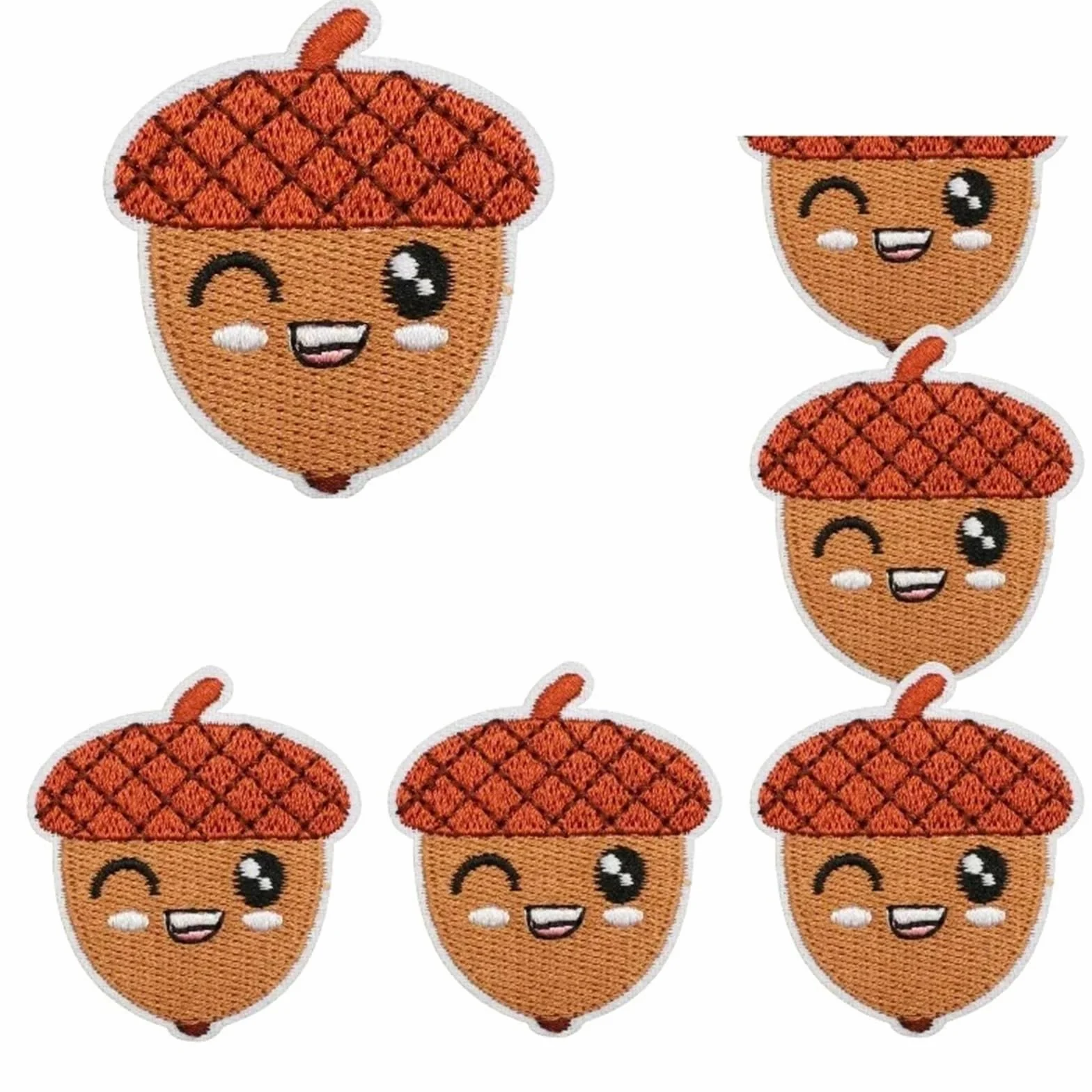Parches para Ropa Juego de 10 pegatinas tela bordadas con diseño hojas otoñales for planchar, muchos parches decorativos pavo(10PCS color24)