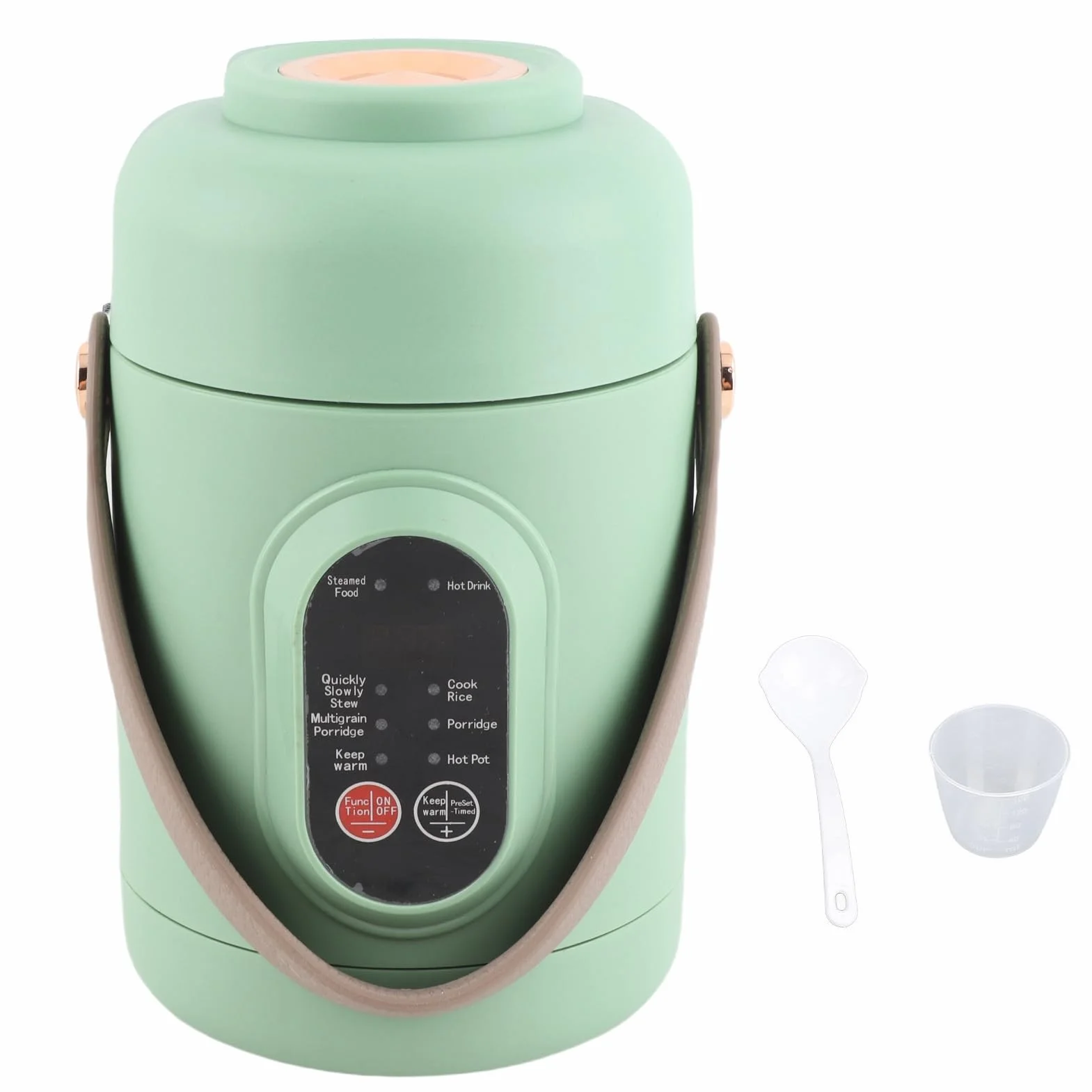 Olla Eléctrica Multifuncional, Hervidor Eléctrico de 500 W, Olla de Cocina Portátil para Fideos, Gachas, Sopa, Arroz, Avena, con Asa, para Amas de Casa, Gente de Negocios y