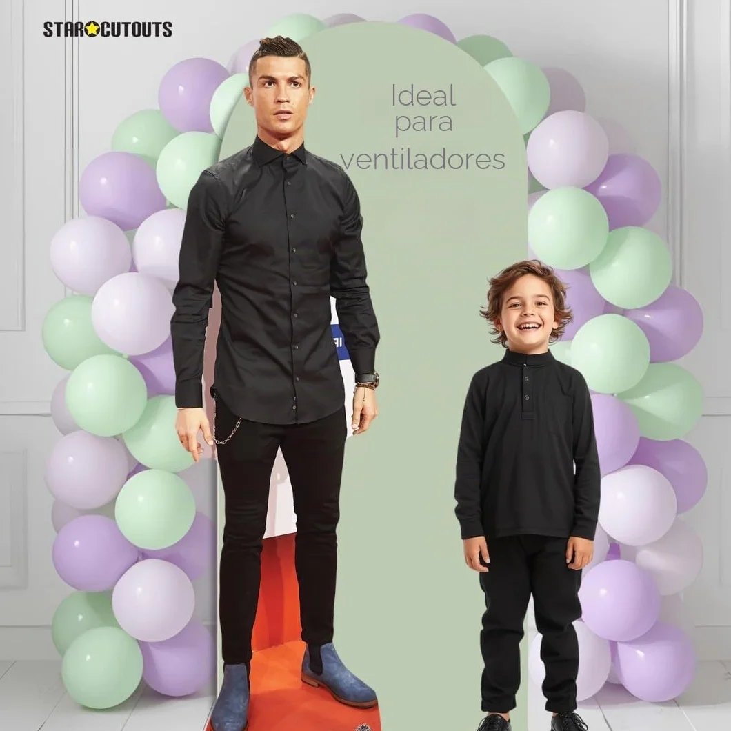 Star Cutouts Vida tamaño de cartón Cut out Cristiano Ronaldo, Multicolor