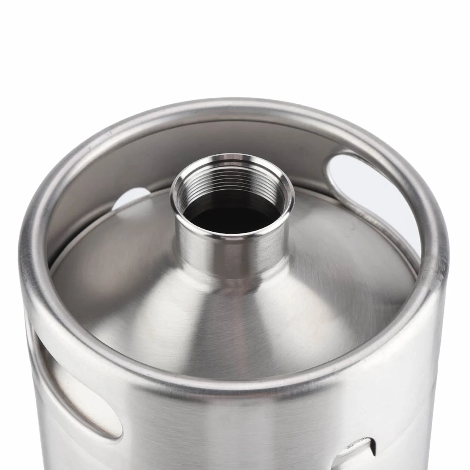 Barril de Cerveza Mini de 4L, Keg de Acero Inoxidable con Tapa Espiral, para Elaboración Casera y Uso Exterior