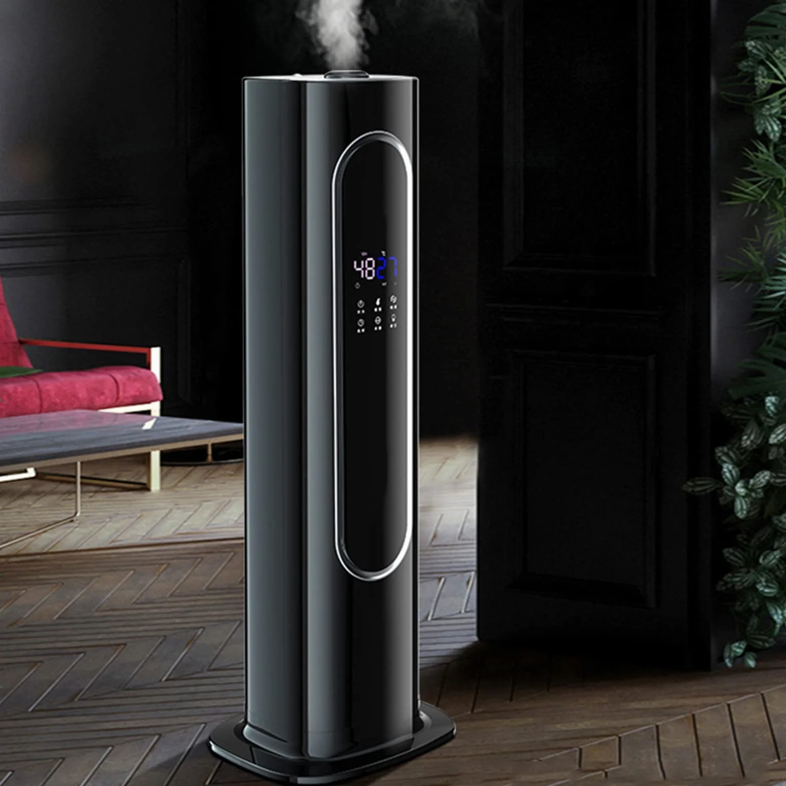 Humidificador Humidificador de Niebla 8L Humidificador de Aire Humidificador silencioso con luz Nocturna, humidificador Apagado automático sin Agua, para