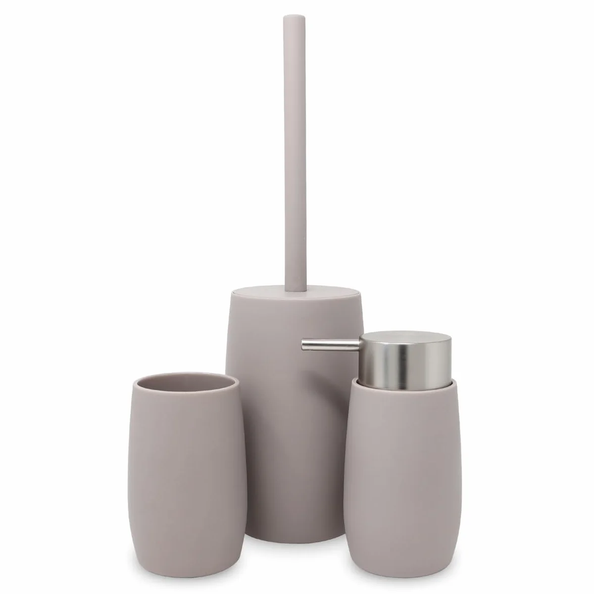 Vaso baño para Cepillo Dientes Serie Glaciar ABS Mate 7.5 cm x 11.5 cm Beige