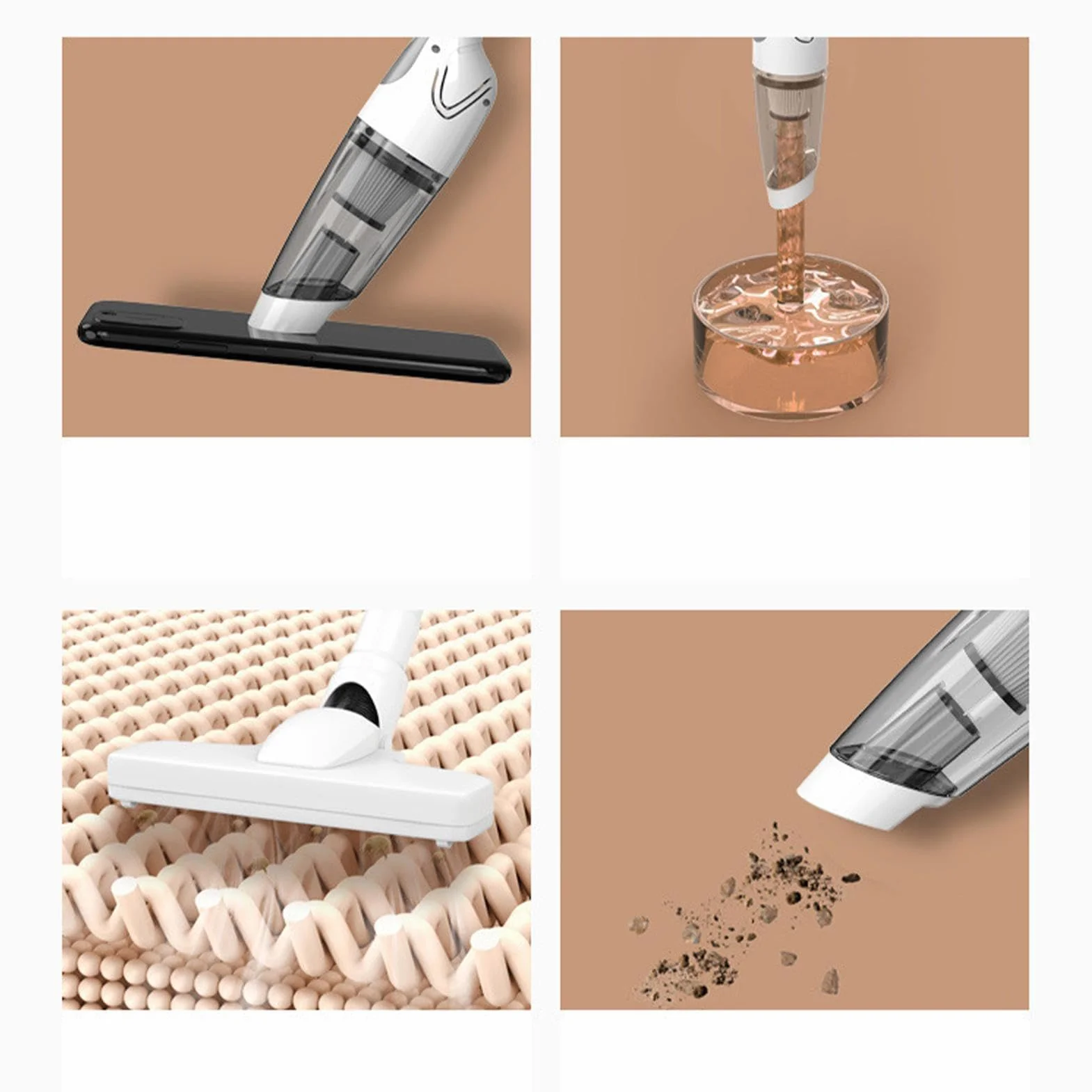 Aspiradora De Mano Inalámbrica Potente Limpiadora para Pelos de Mascota | Pequeña Aspiradora De Mano Inalámbrica Para Teclado Alfombra Cama Colchón Cocina Dormitorio Coche