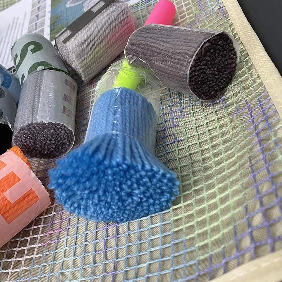 Kit de alfombra con gancho de pestillo para adultos, kit de costura para principiantes con gancho de pestillo, kit de manualidades para decoración del hogar