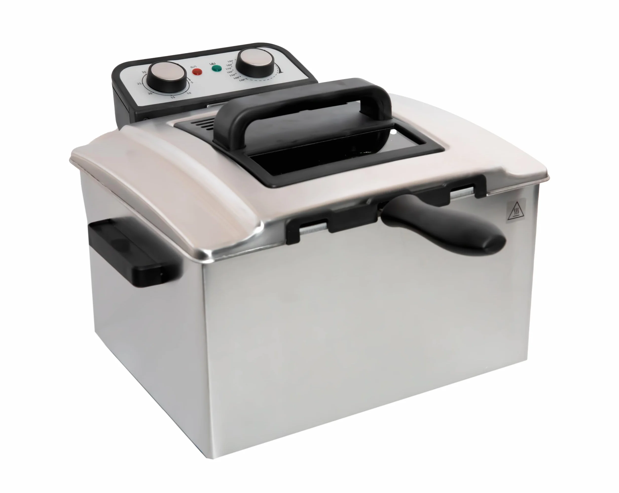 FREIDORA ELECTRICA 5L 3000W PROFESIONAL 3 CESTAS INCLUIDAS TERMOSTATO DE TEMPERATURA DESMONTABLE ACERO INOXIDABLE