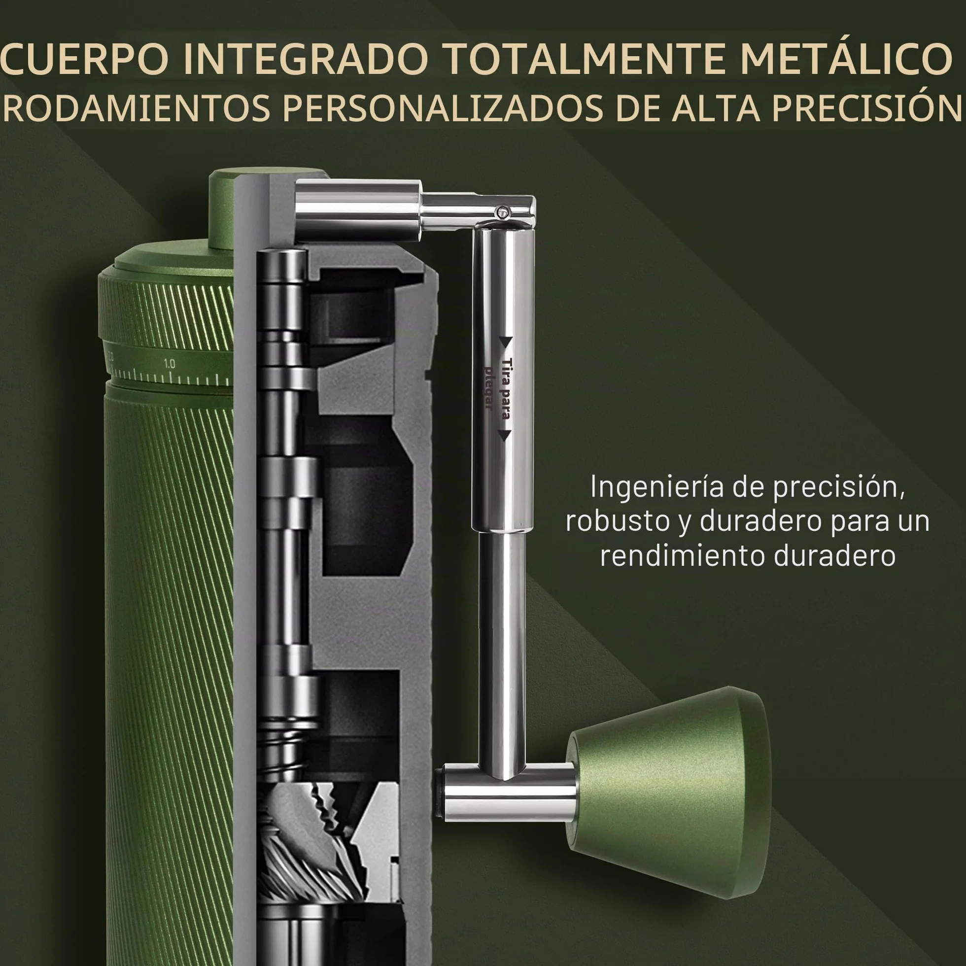TIMEMORE Chestnut S3 - Molinillo de café manual con capacidad de 30 g, molinillo de café de mano para el hogar, escala de ajuste externo de alta precisión para viajes/campamentos, molinillo de café